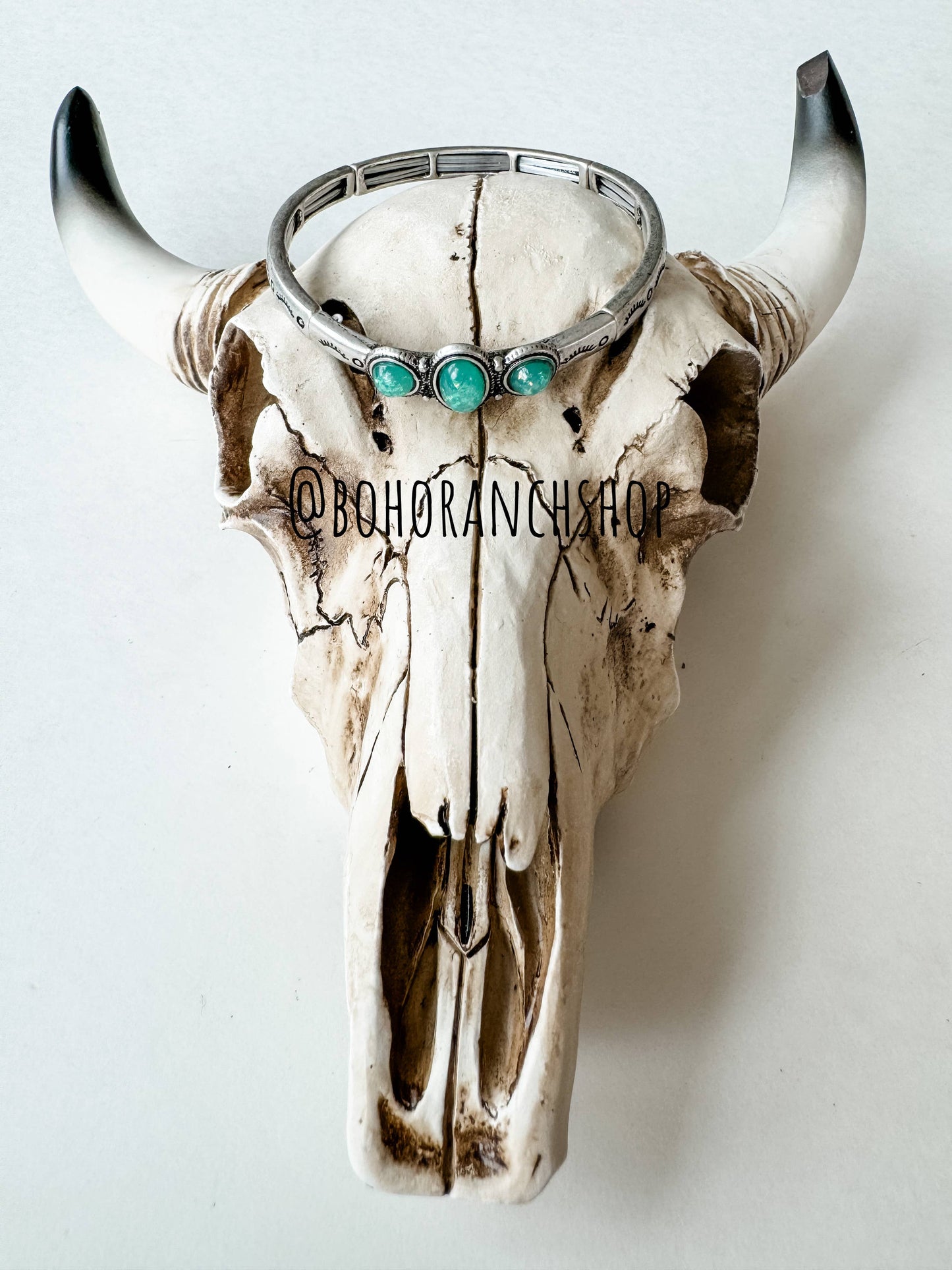 Western Opal Resin Stretch Bracelet Boho Ranch Shop