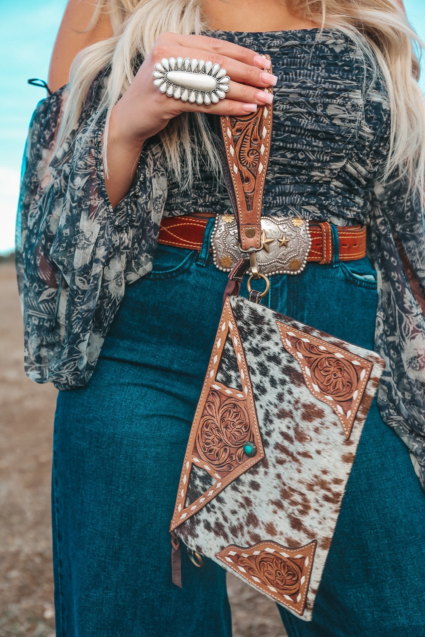 The Claudette Wristlet / Crossbody a Haute Southern Hyde by Beth Marie Exclusive Haute Southern Hyde