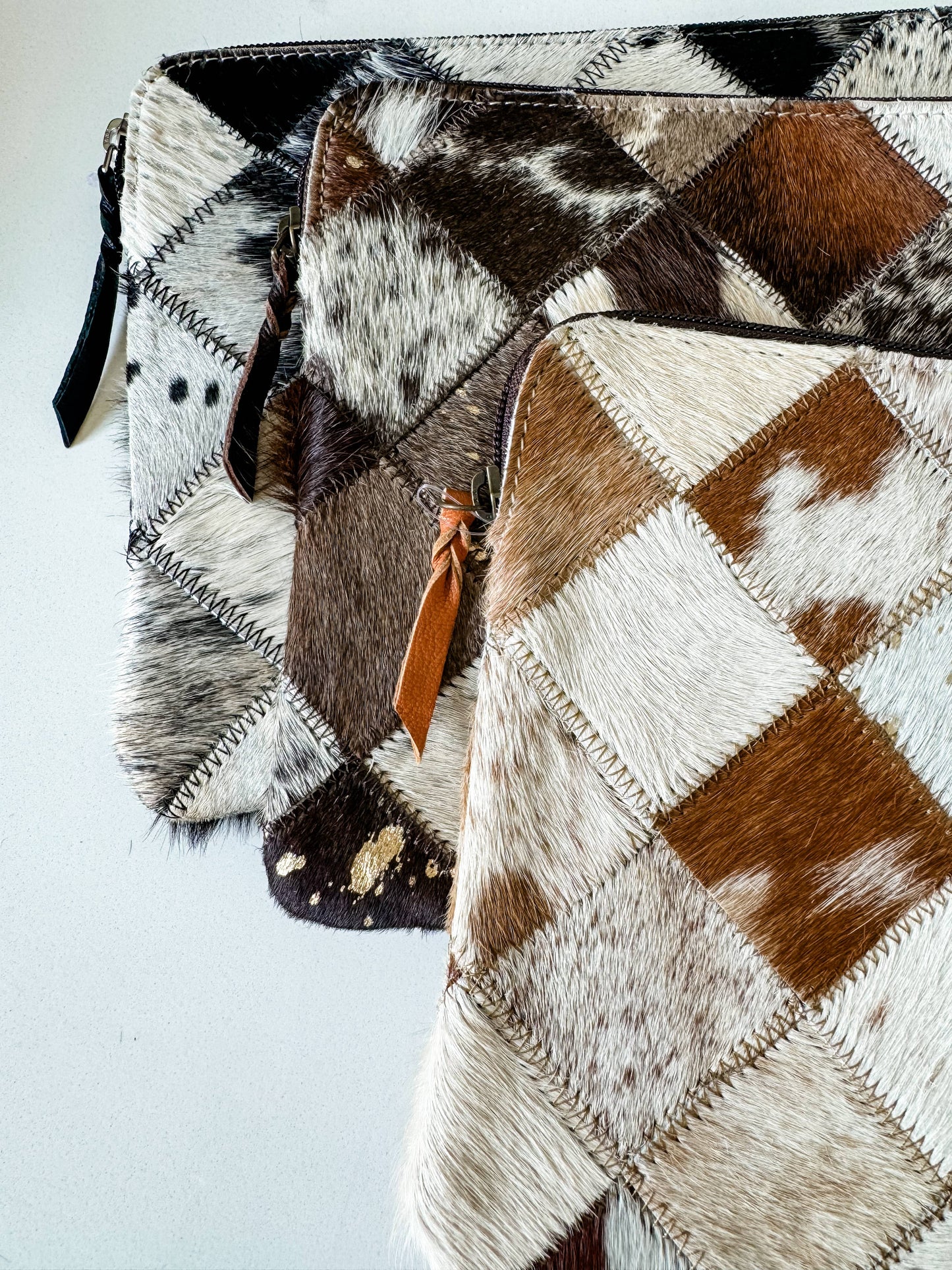 BOHO LUXE LAPTOP tech sleeve computer bag hairon cowhide Boho Ranch Shop