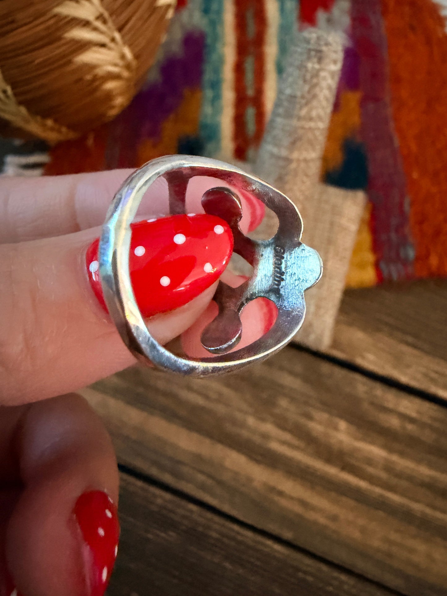 Handcrafted Sterling Silver Band Ring by Francis L. Begay Nizhoni Traders LLC