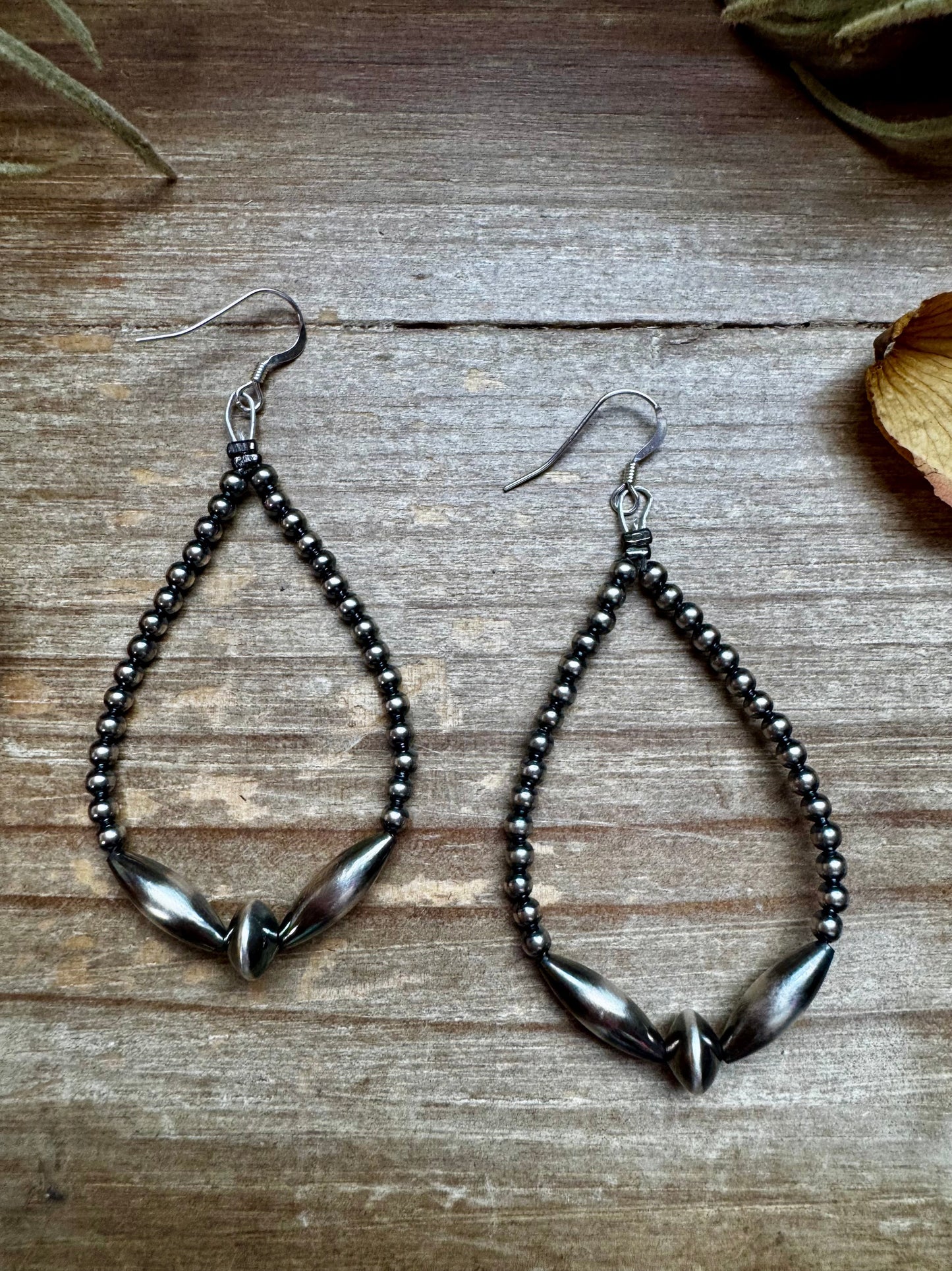 Sterling Silver Pearl & Torpedo Teardrop Earrings The Bijoux FAB Jewelry