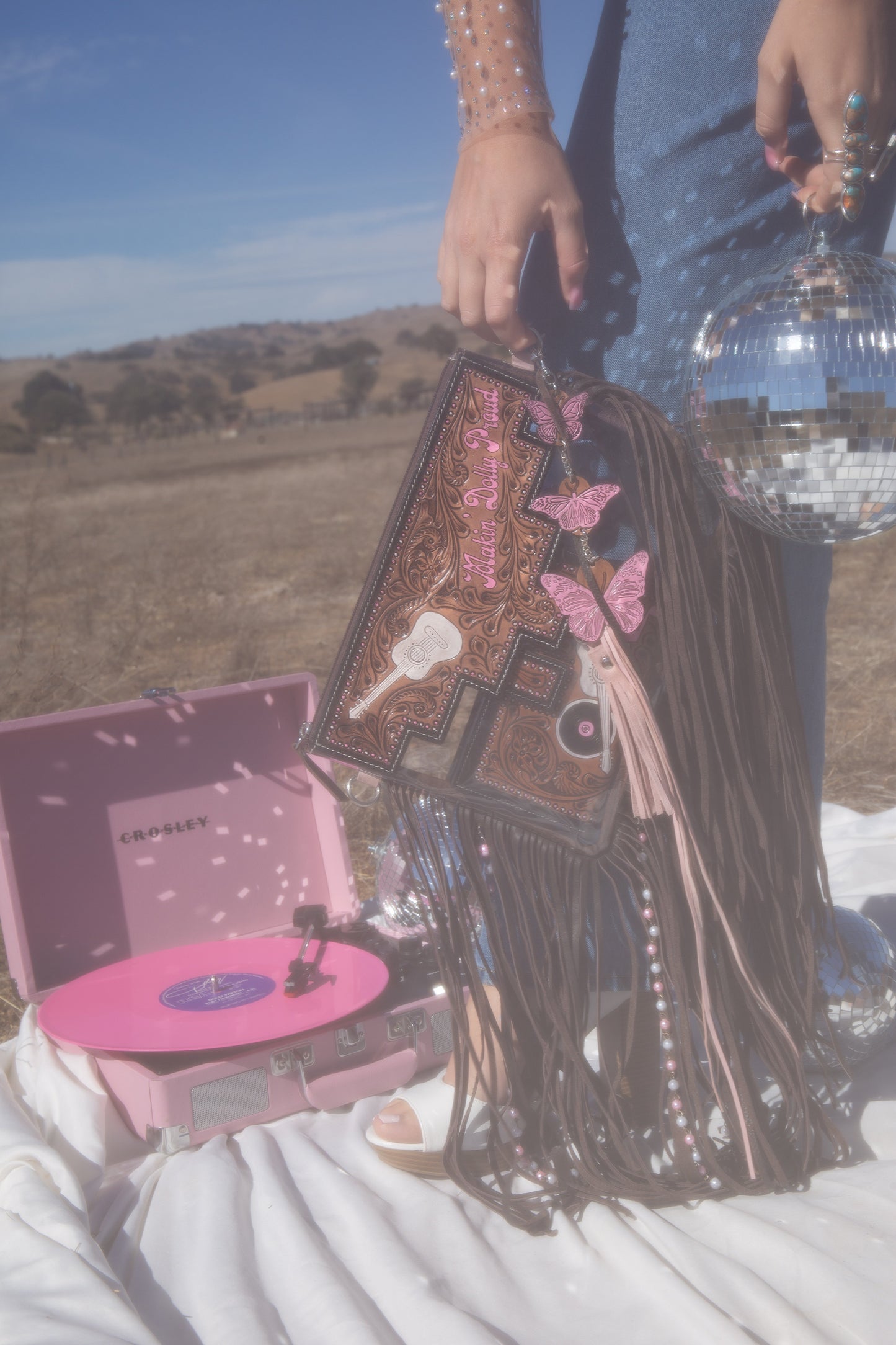 Dolly Taught Me Clear Bag a Haute Southern Hyde by Beth Marie Exclusive Haute Southern Hyde