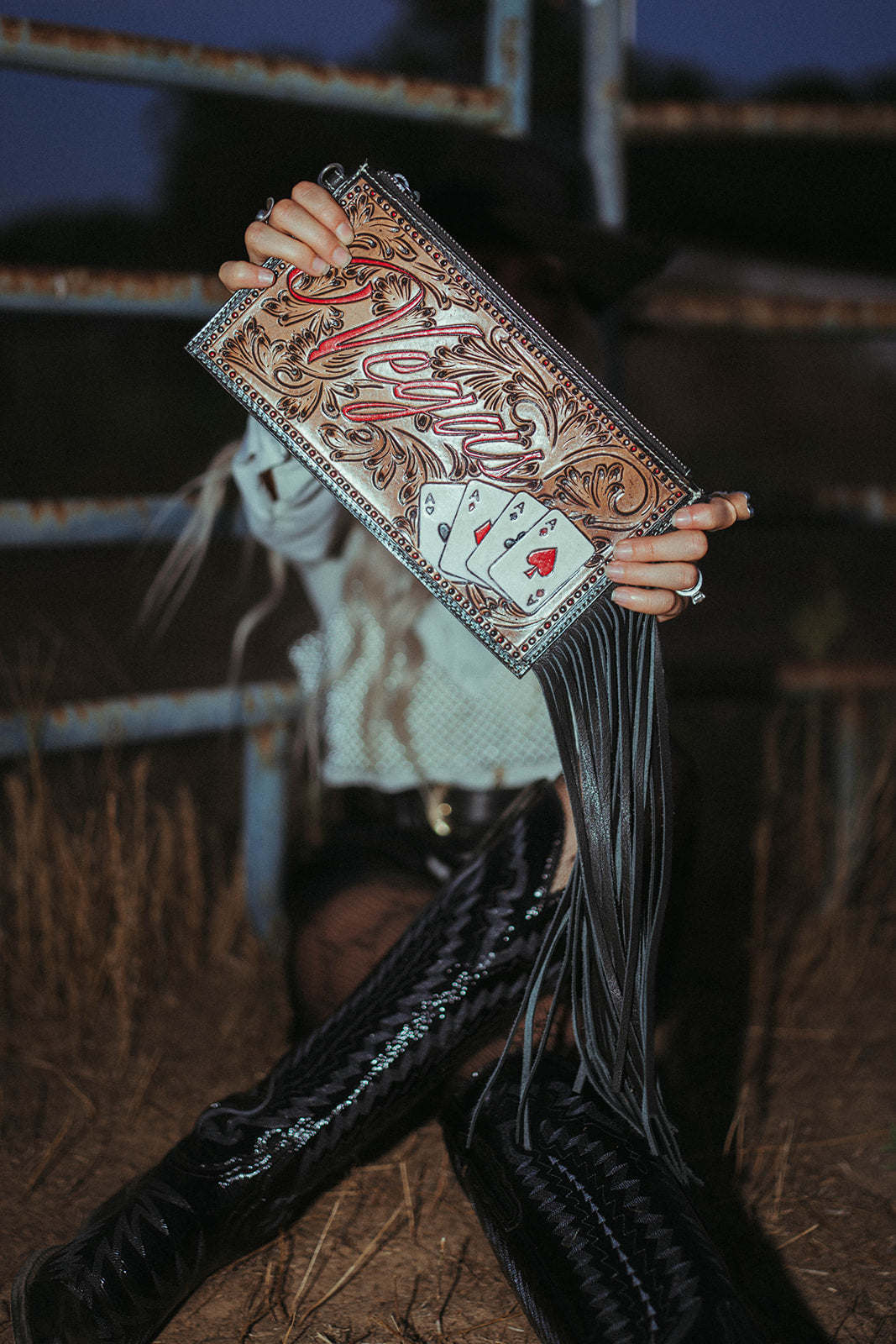 The Vegas Clutch Wristlet a Haute Southern Hyde by Beth Marie Exclusive Haute Southern Hyde