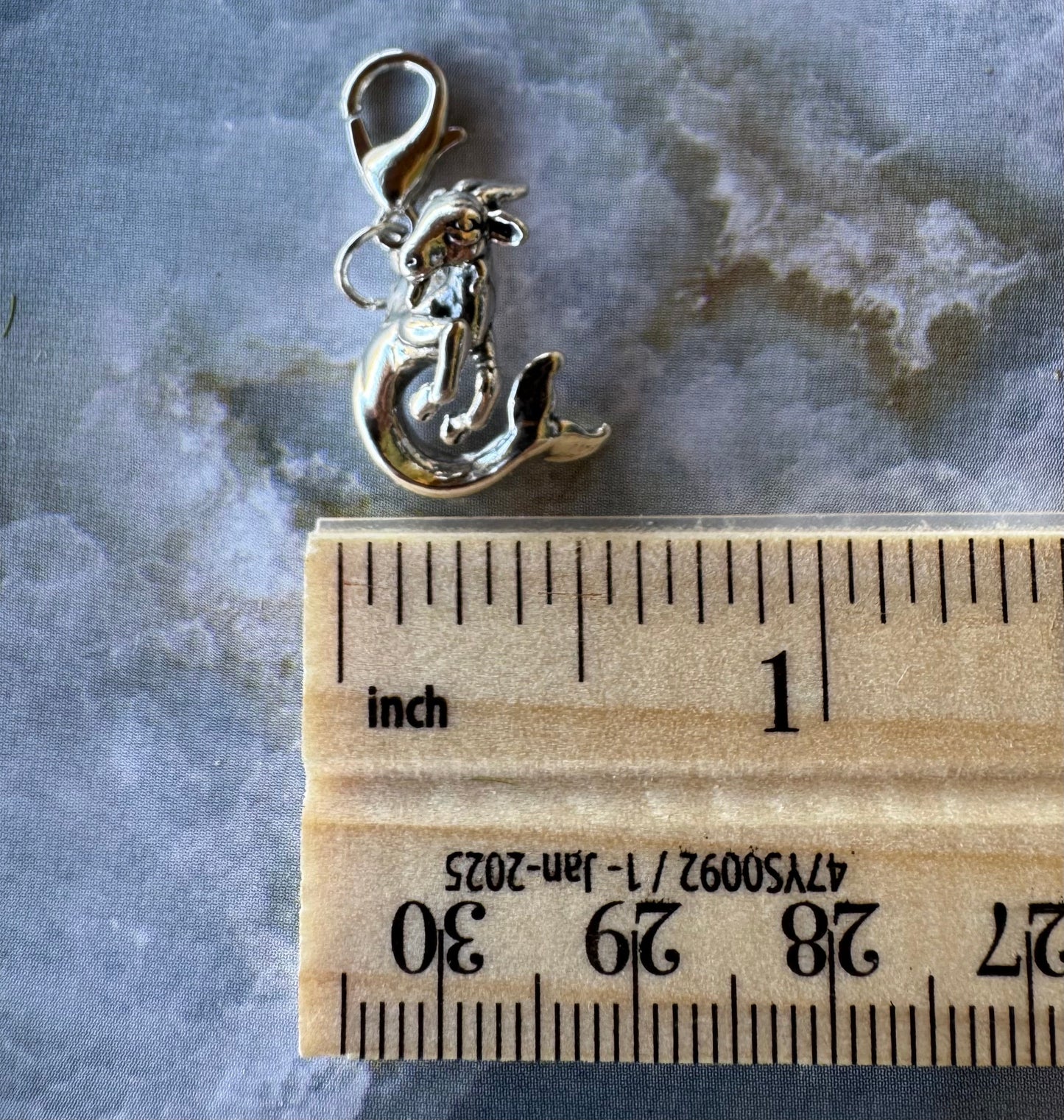 Handcrafted Sterling Silver Capricorn Charm Nizhoni Traders LLC