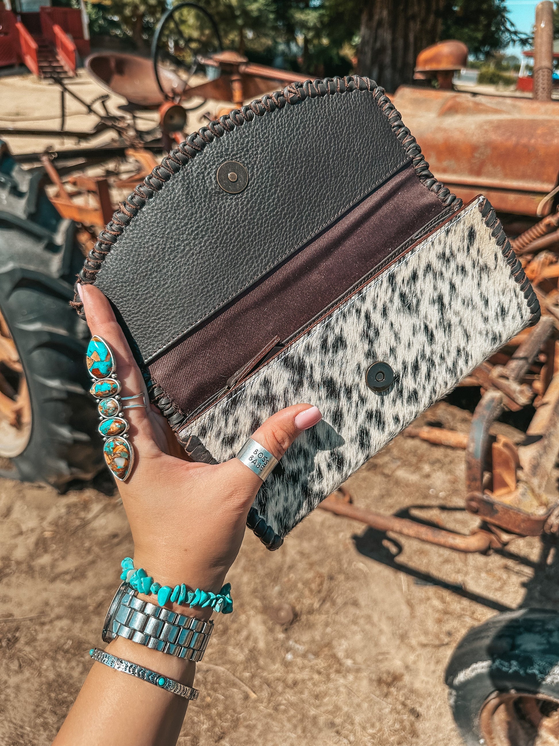 The Elva (Brown  Leather) Wallet a Haute Southern Hyde by Beth Marie Exclusive Haute Southern Hyde