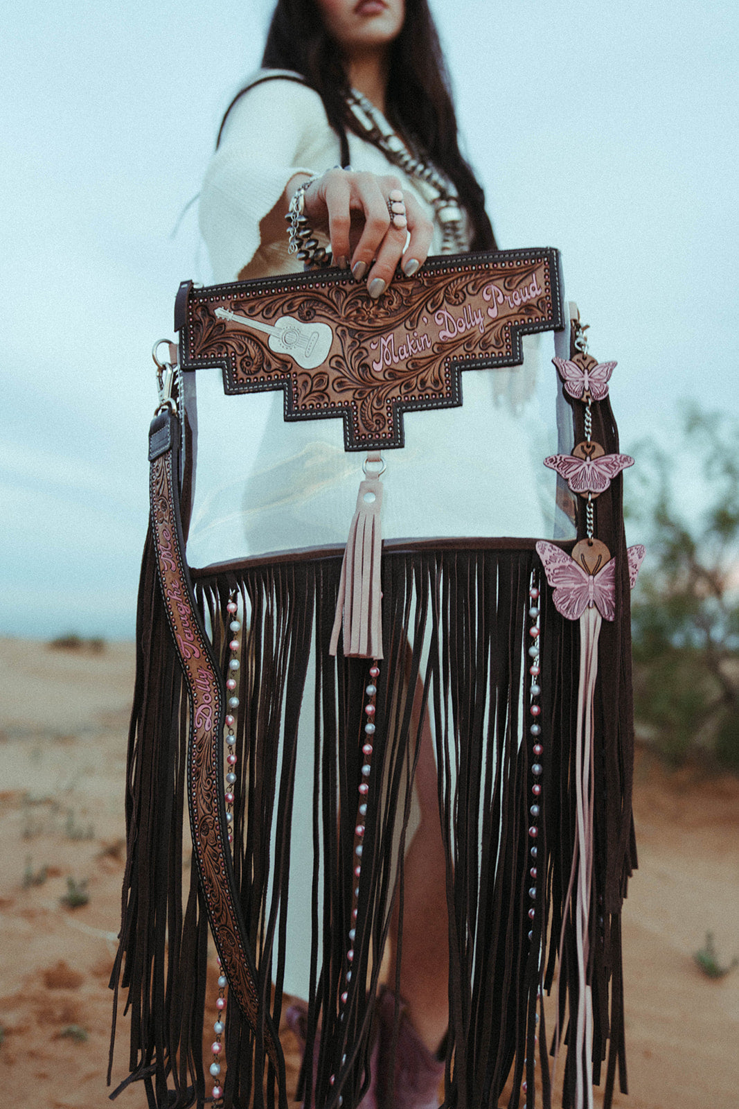 Dolly Taught Me Clear Bag a Haute Southern Hyde by Beth Marie Exclusive Haute Southern Hyde