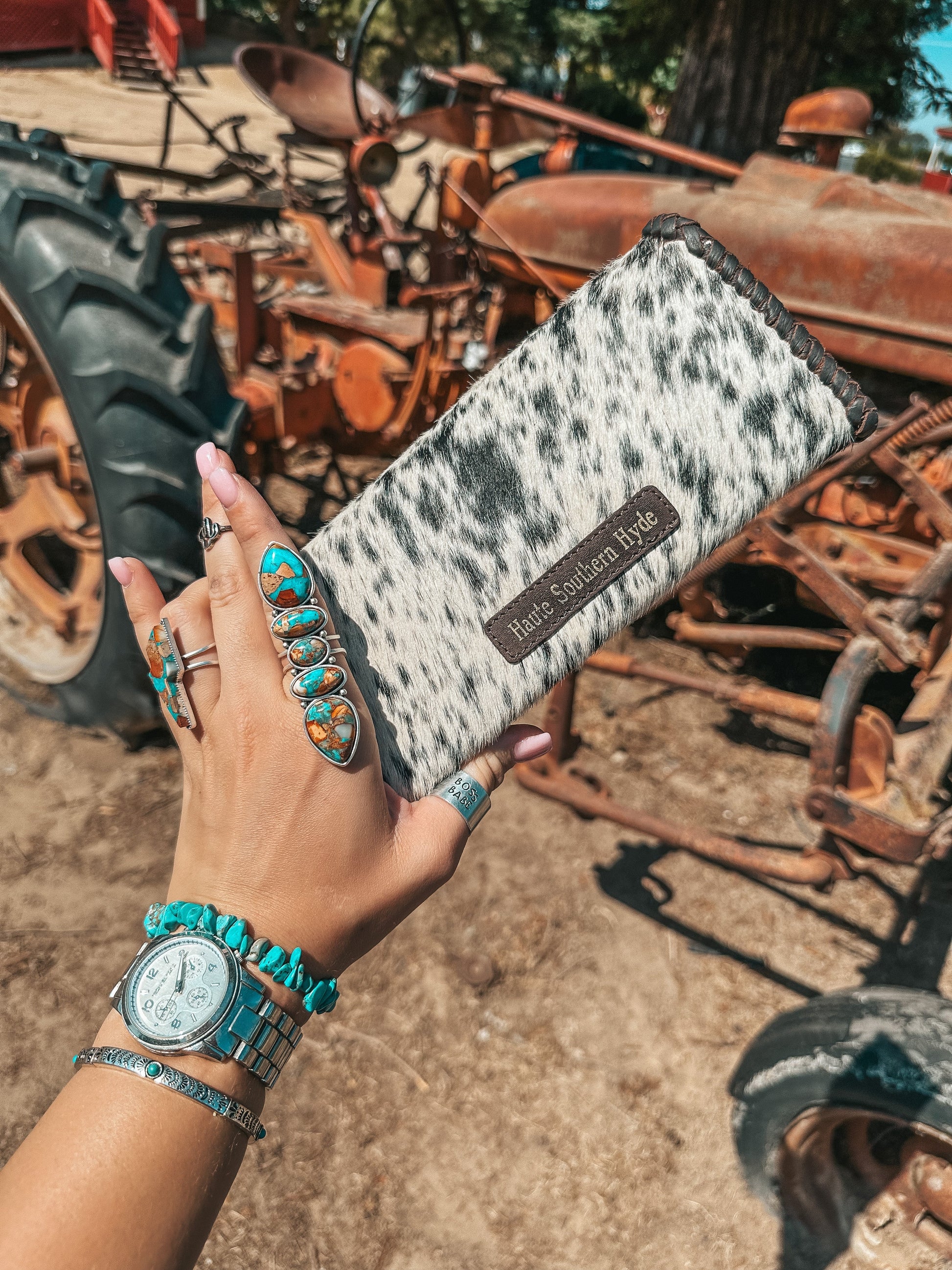 The Elva (Brown  Leather) Wallet a Haute Southern Hyde by Beth Marie Exclusive Haute Southern Hyde