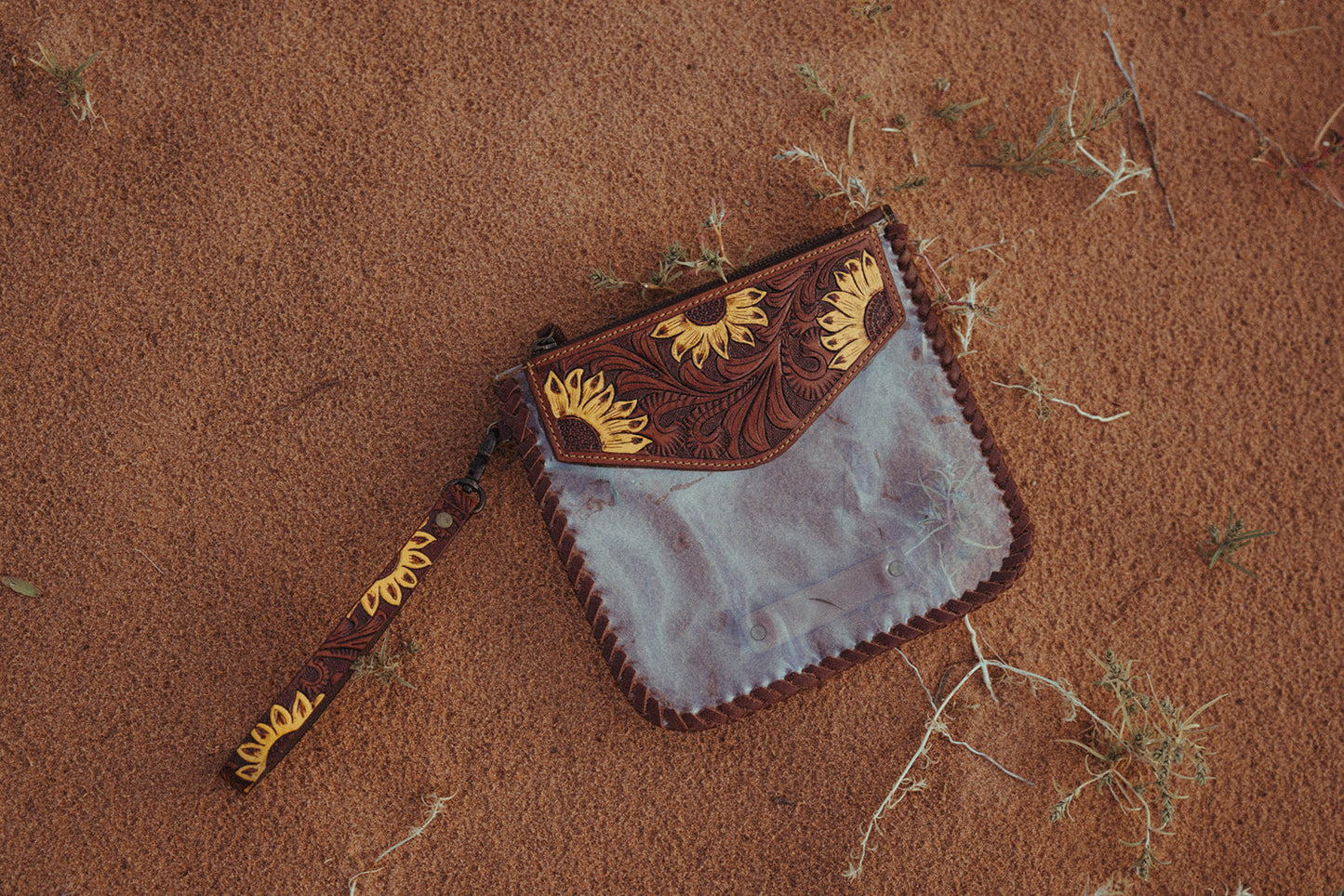 The Sunflower Fields Clear Bag, a Haute Southern Hyde by Beth Marie Exclusive Handbag Haute Southern Hyde