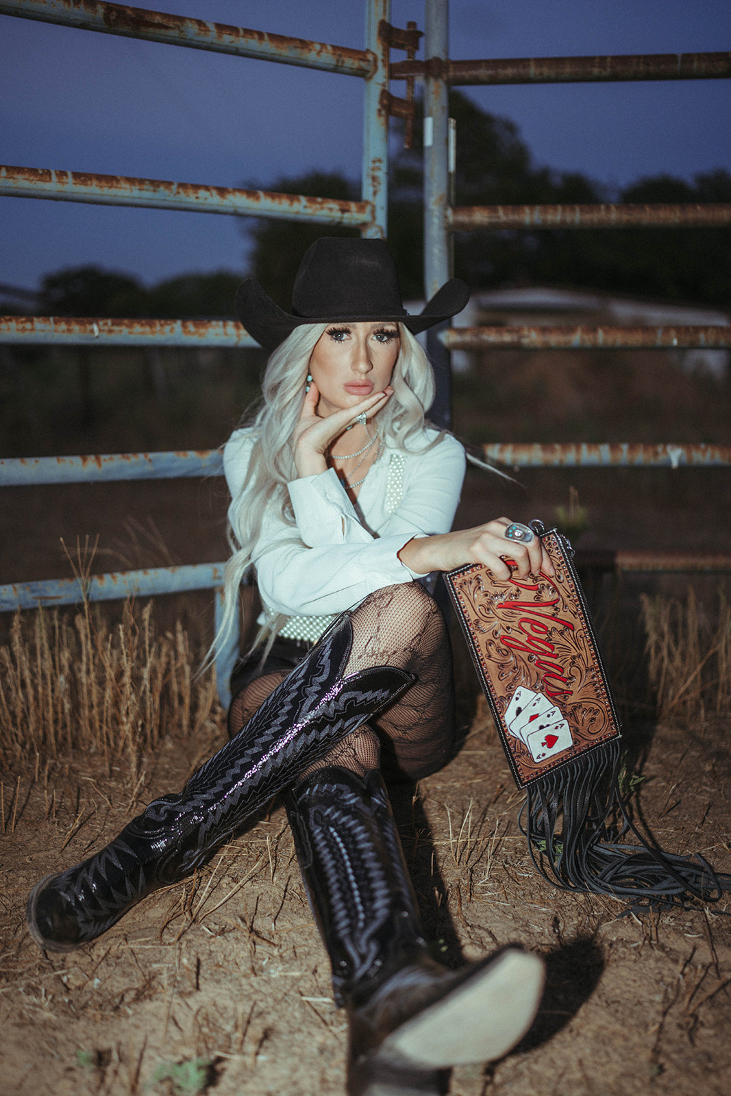 The Vegas Clutch Wristlet a Haute Southern Hyde by Beth Marie Exclusive Haute Southern Hyde