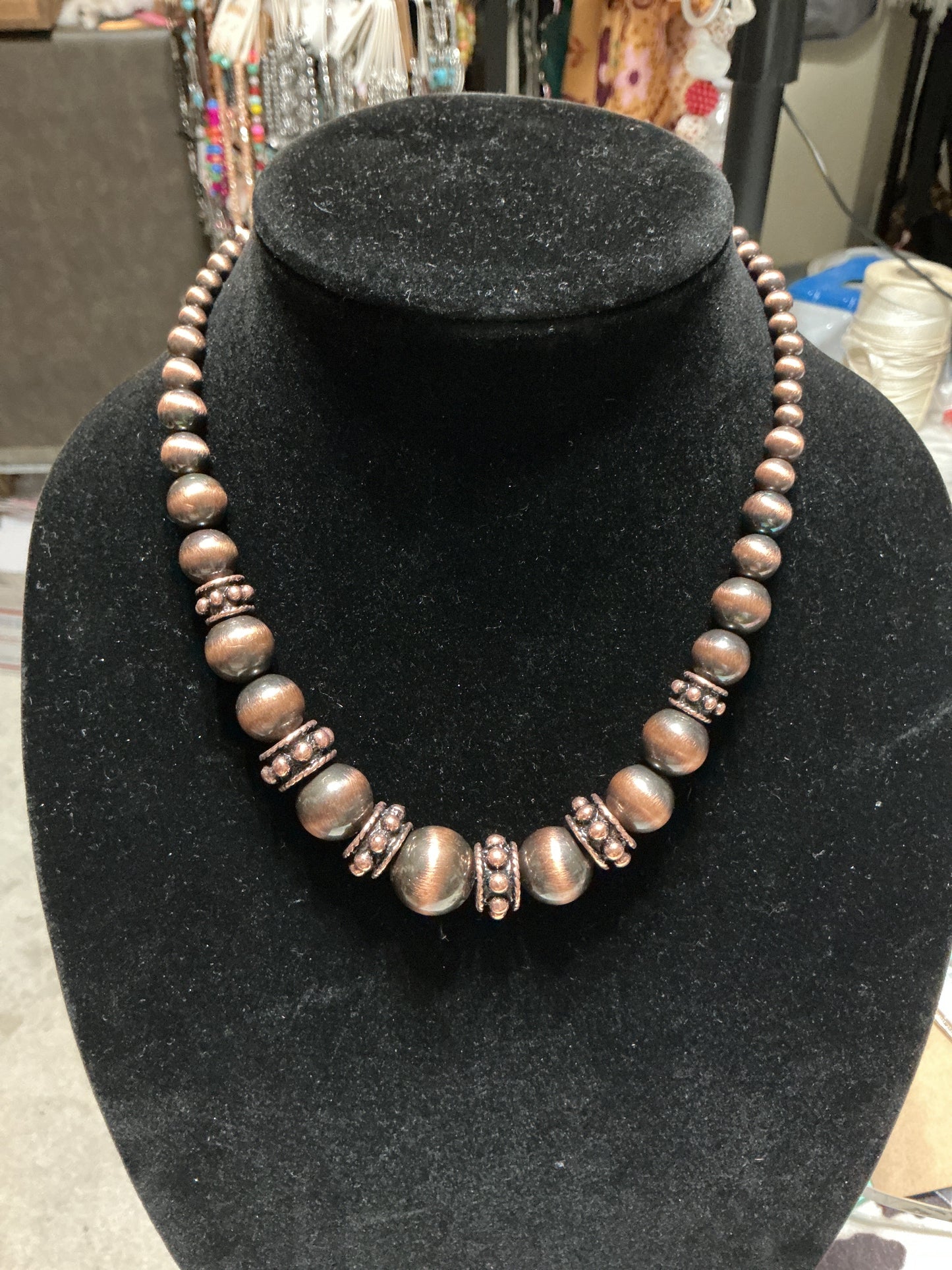 Navajo inspired Pearl Necklace - Multi CedarHill Country Market