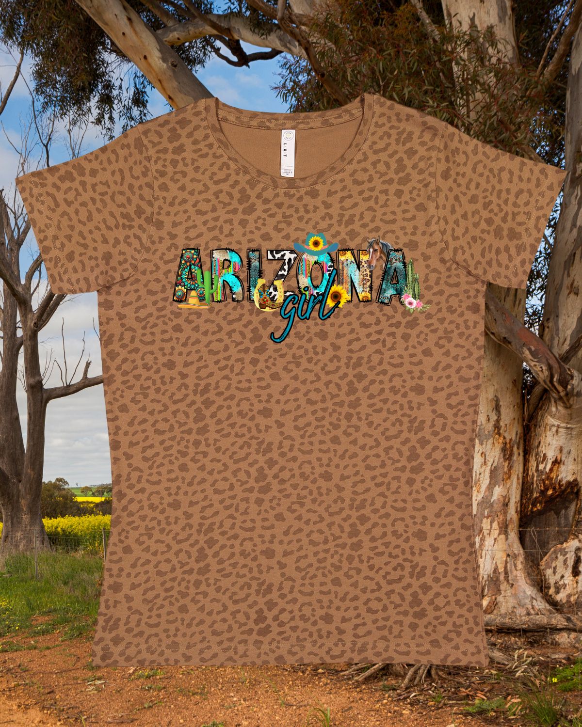Leopard Howdy Graphic T-shirt (Copy) CedarHill Country Market