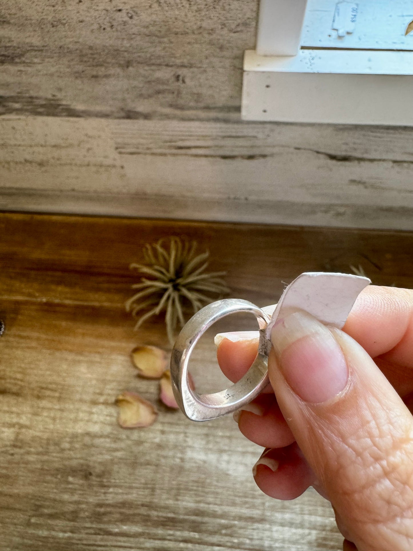 Sterling Silver Kingman Turquoise Band-Style Ring – Size 8 The Bijoux FAB Jewelry