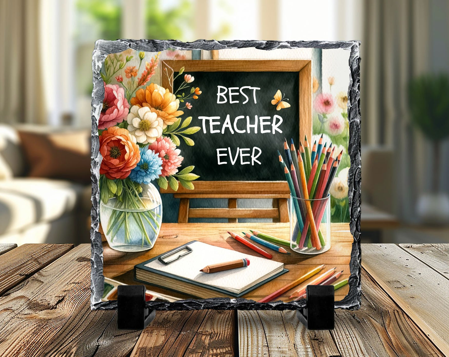 Teacher Themed Granite Display Slates 5 X 5 Cedar Hill Country Market