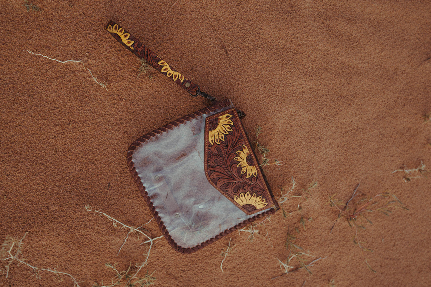 The Sunflower Fields Clear Bag, a Haute Southern Hyde by Beth Marie Exclusive Handbag Haute Southern Hyde