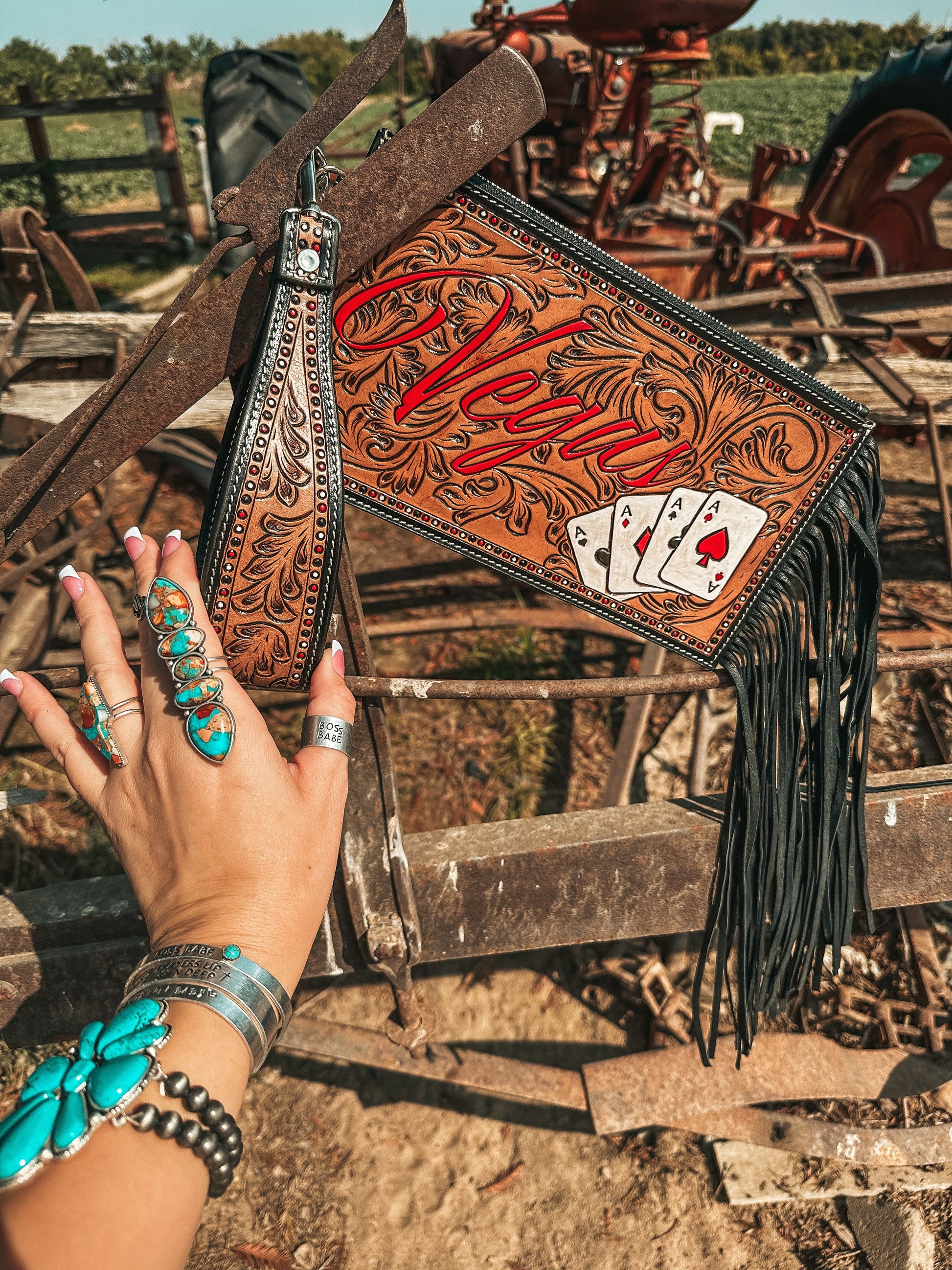 The Vegas Clutch Wristlet a Haute Southern Hyde by Beth Marie Exclusive Haute Southern Hyde