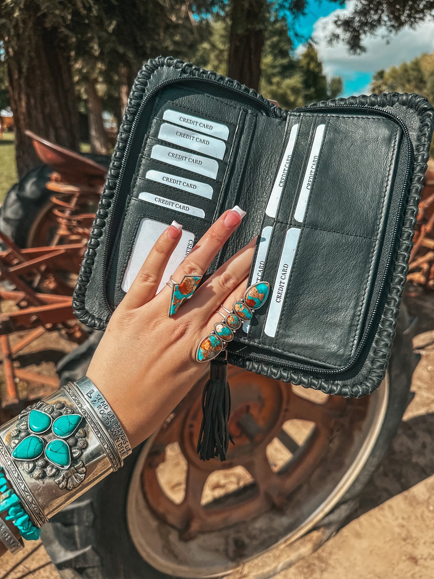 The Wesson (Black Leather) Wallet a Haute Southern Hyde by Beth Marie Exclusive Haute Southern Hyde