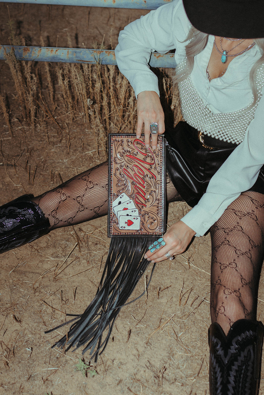 The Vegas Clutch Wristlet a Haute Southern Hyde by Beth Marie Exclusive Haute Southern Hyde