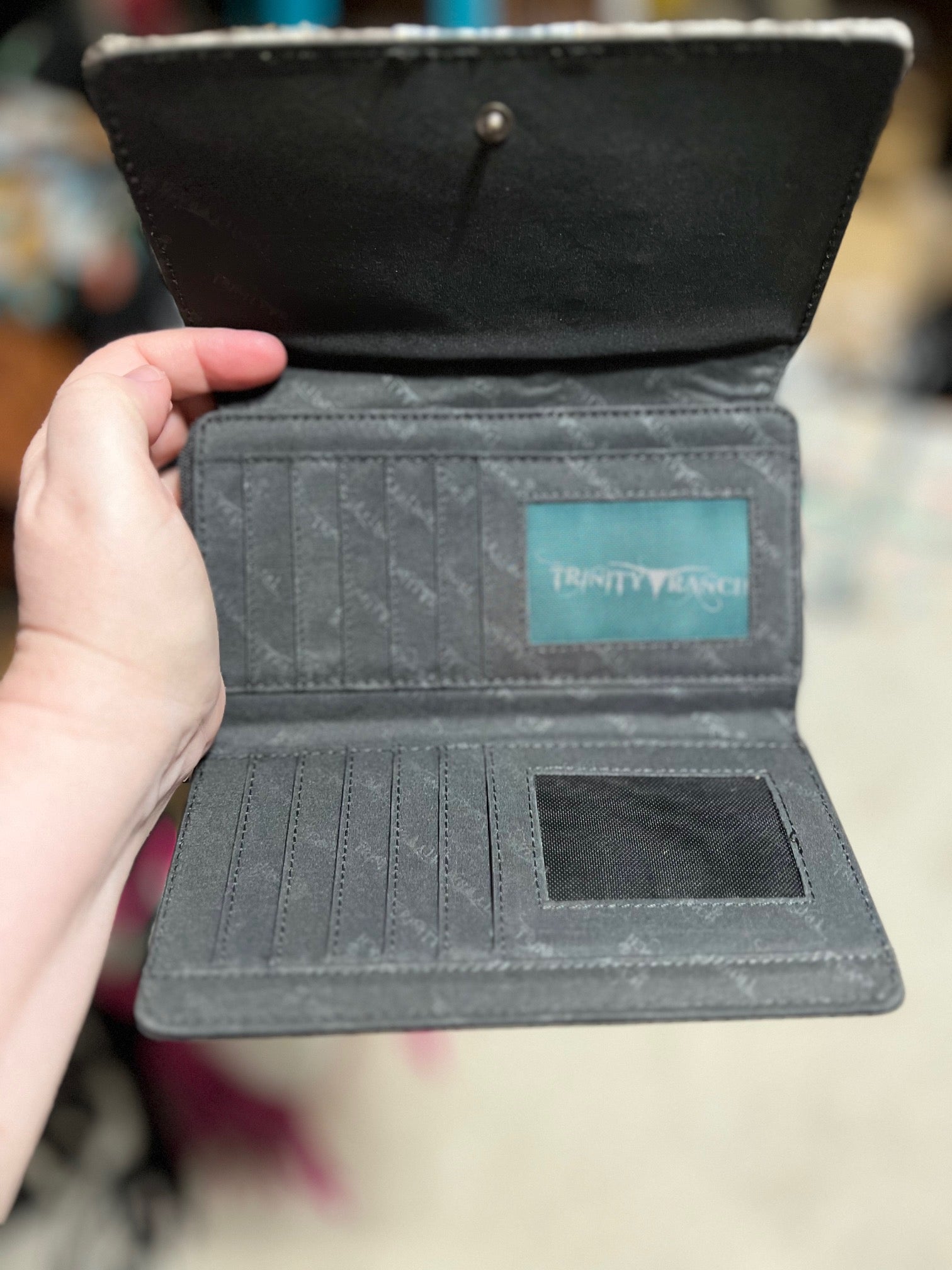 Trinity Ranch Genuine Cowhide Wallet Cedar Hill Country Market