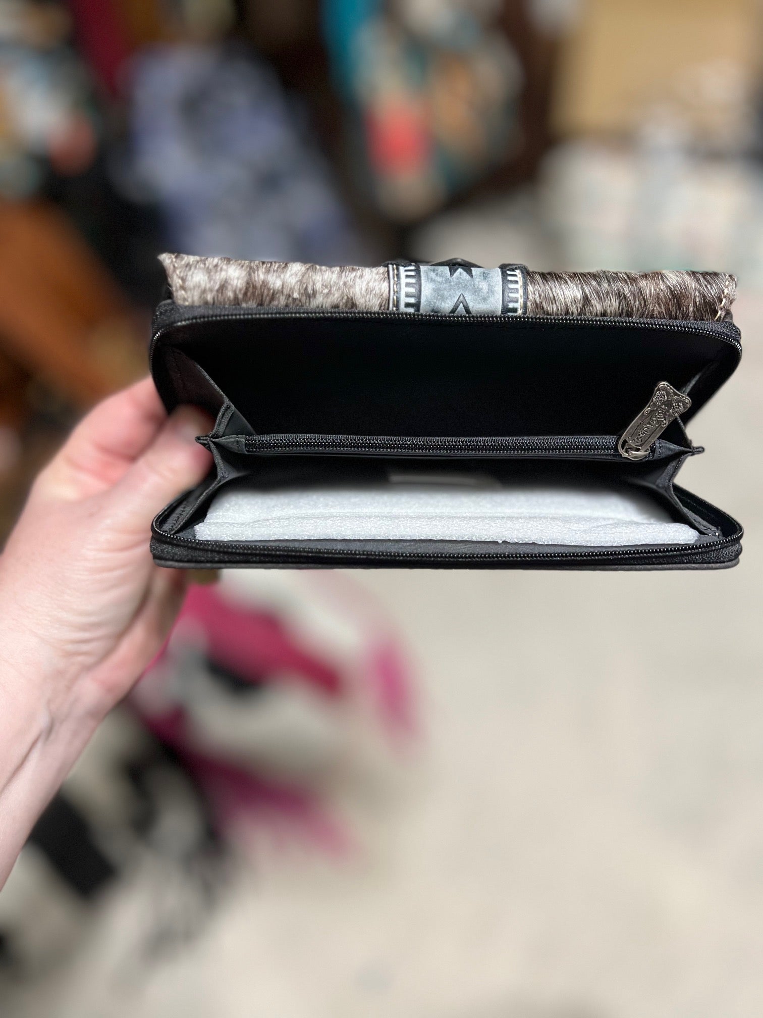 Trinity Ranch Genuine Cowhide Wallet Cedar Hill Country Market