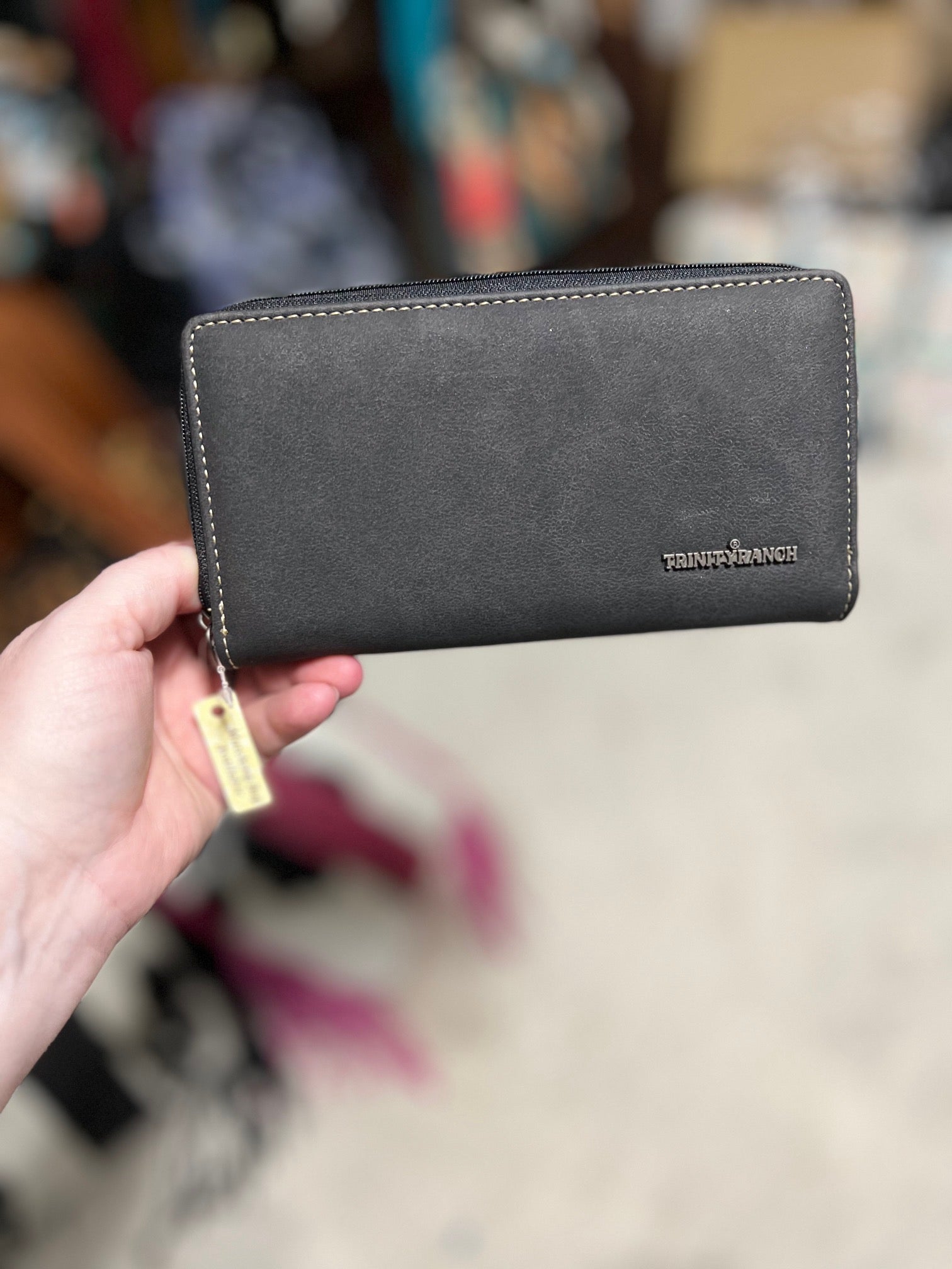 Trinity Ranch Genuine Cowhide Wallet Cedar Hill Country Market