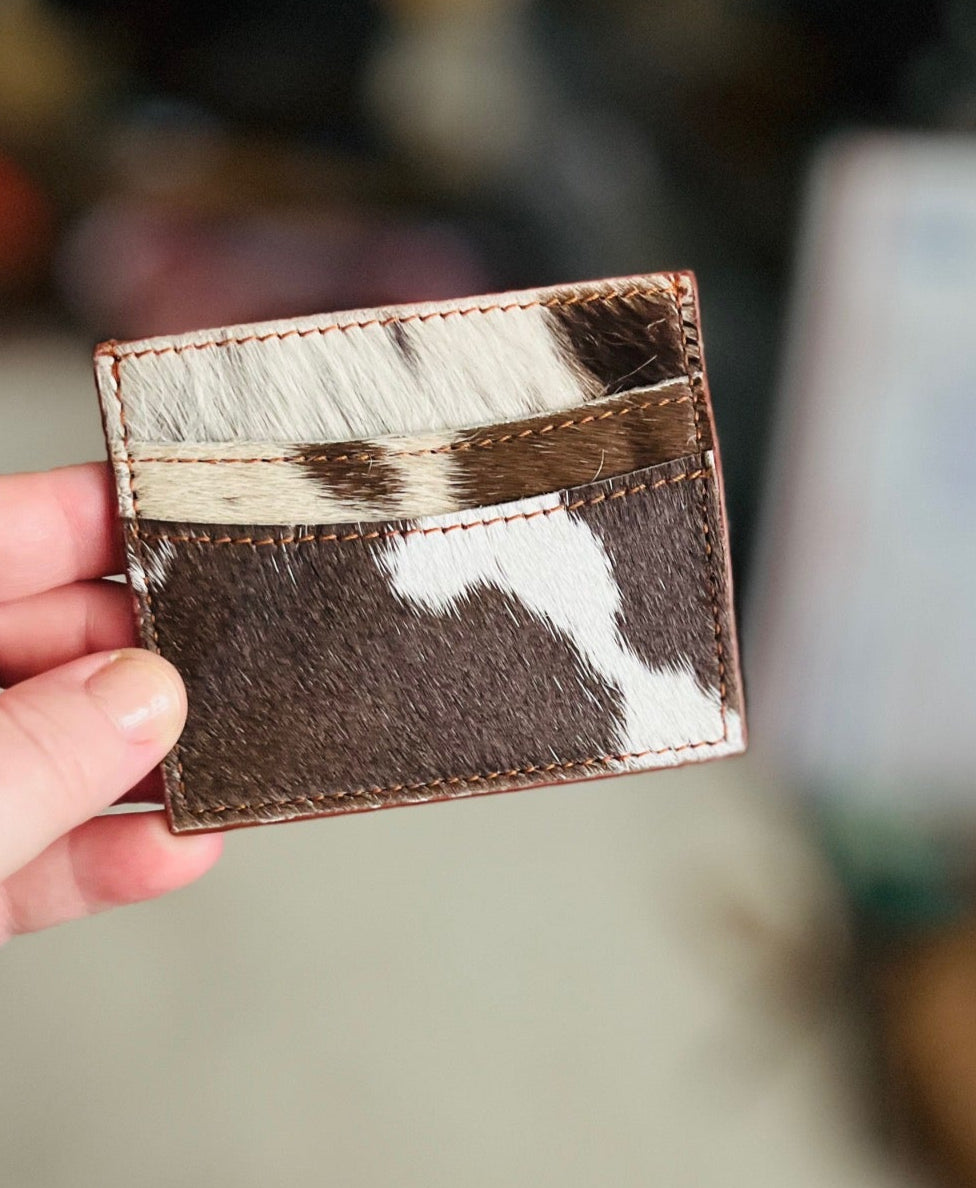 Cowhide Credit Card Holder Cedar Hill Country Market