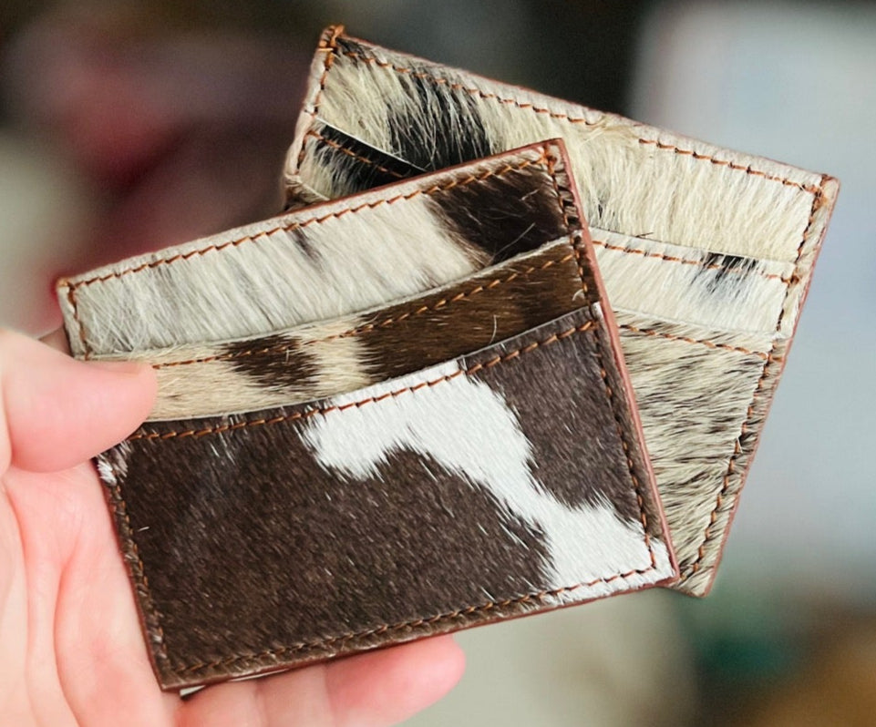 Cowhide Credit Card Holder Cedar Hill Country Market