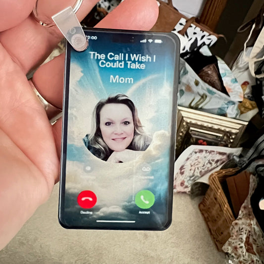 Photo Memorial Keychain The Call I Wish I Could Make The Call I Wish I Could Take - Personalized Acrylic Photo Keychain Cedar Hill Country Market