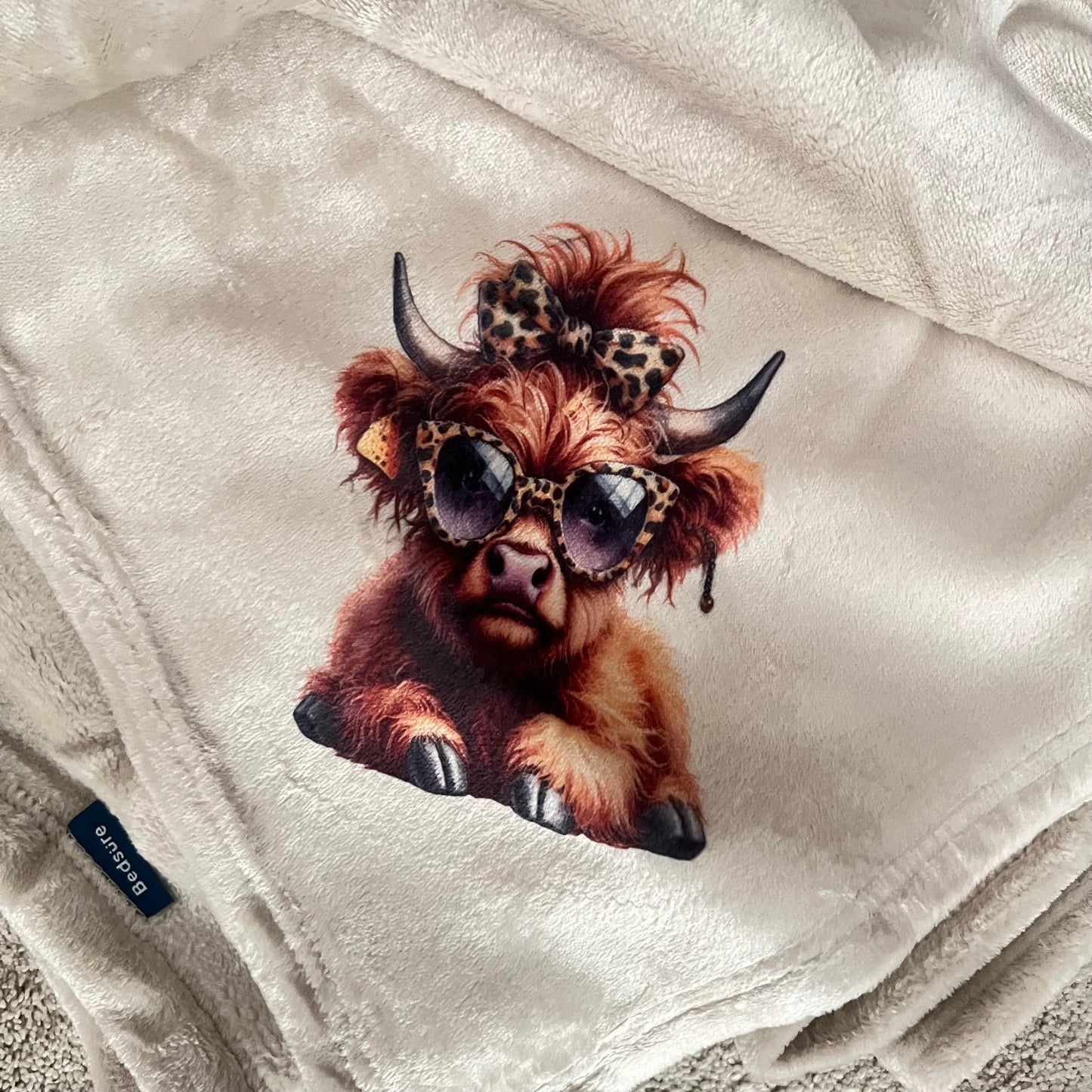 Highland Cow Polyester 50 X 70 Blanket Cedar Hill Country Market