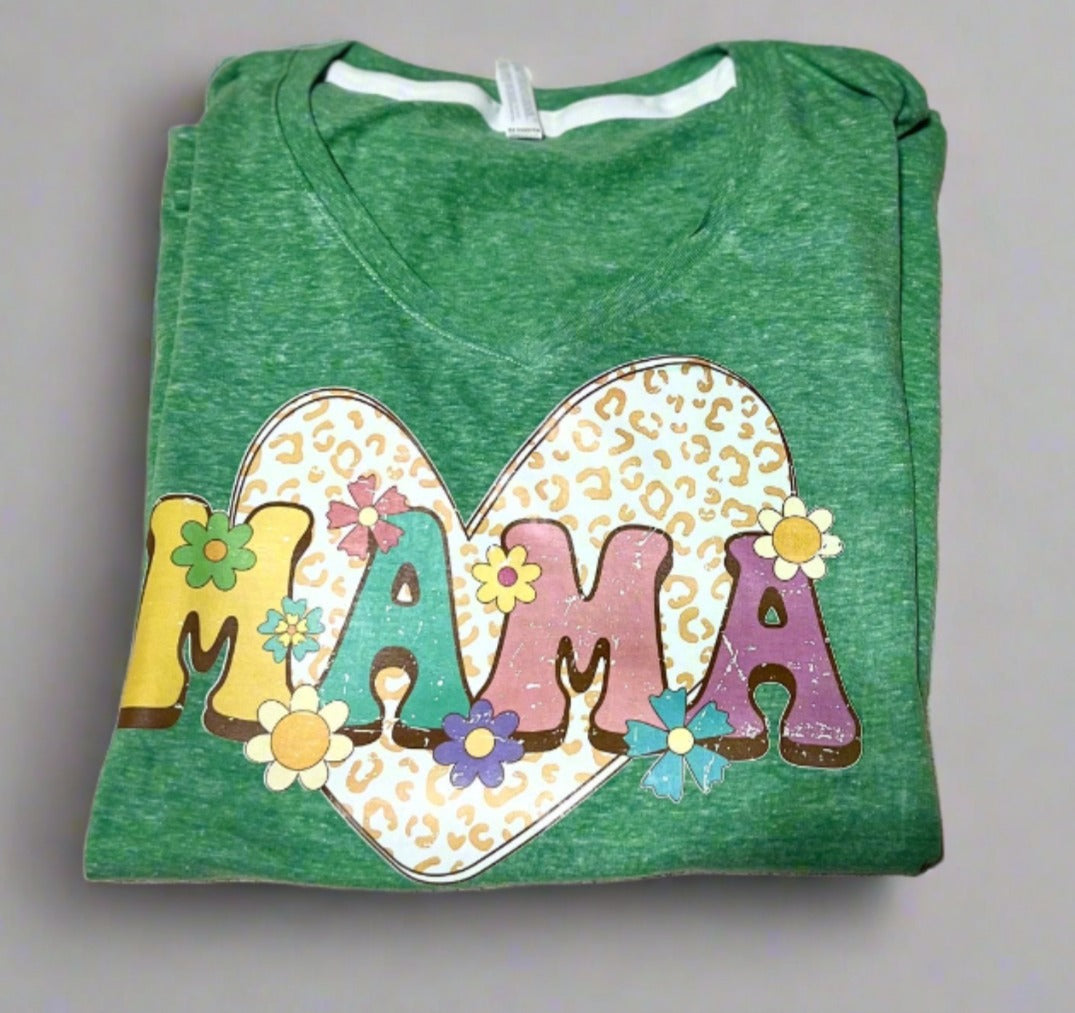 Mama Tri-Blend Ladies Short Sleeve T-shirt Cedar Hill Country Market