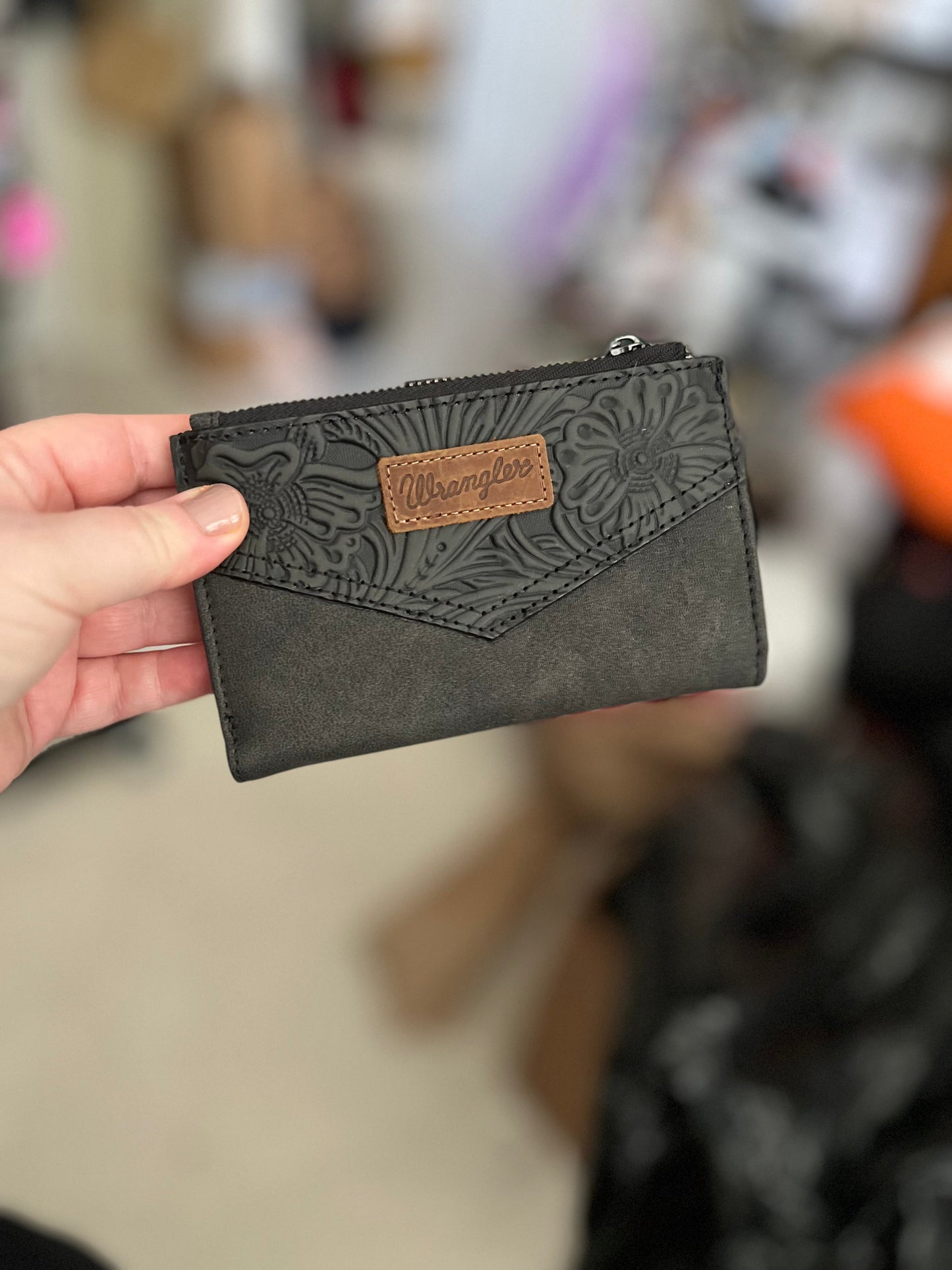 Wrangler Card Holder Bi-Fold Wallet No 709 Cedar Hill Country Market