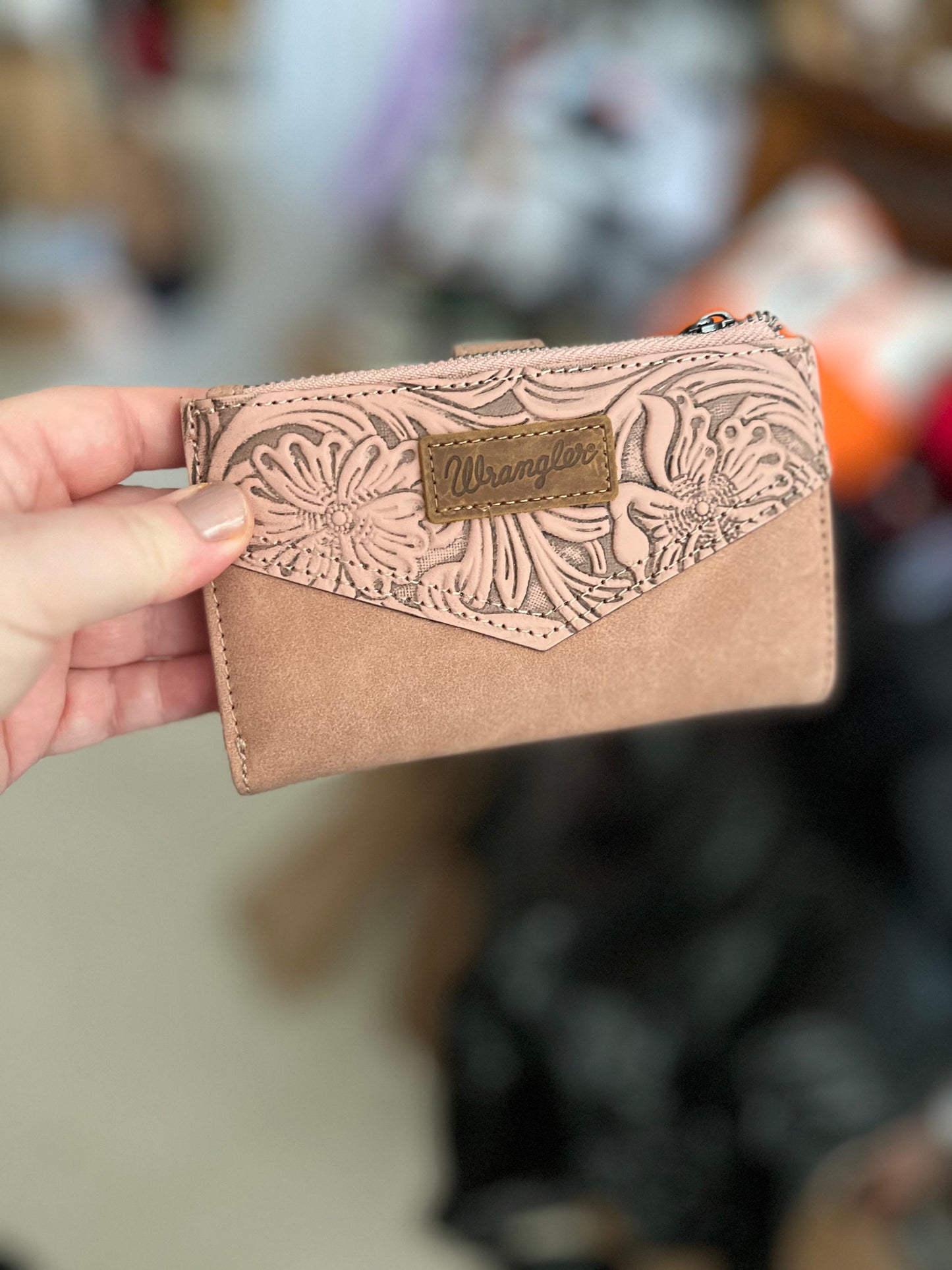 Wrangler Card Holder Bi-Fold Wallet No 709 Cedar Hill Country Market