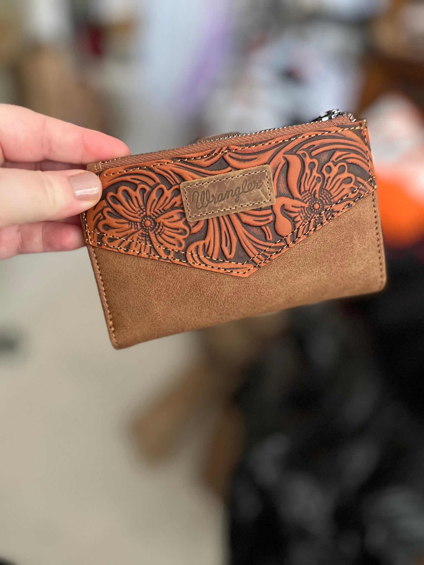 Wrangler Card Holder Bi-Fold Wallet No 709 Cedar Hill Country Market