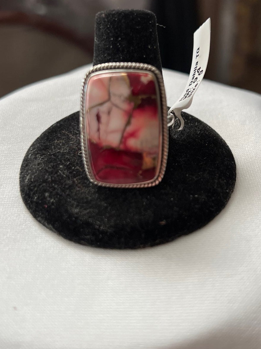 Genuine Rose Dalia Sterling Silver Ring - Multi Size 9 No. 606 CedarHill Country Market