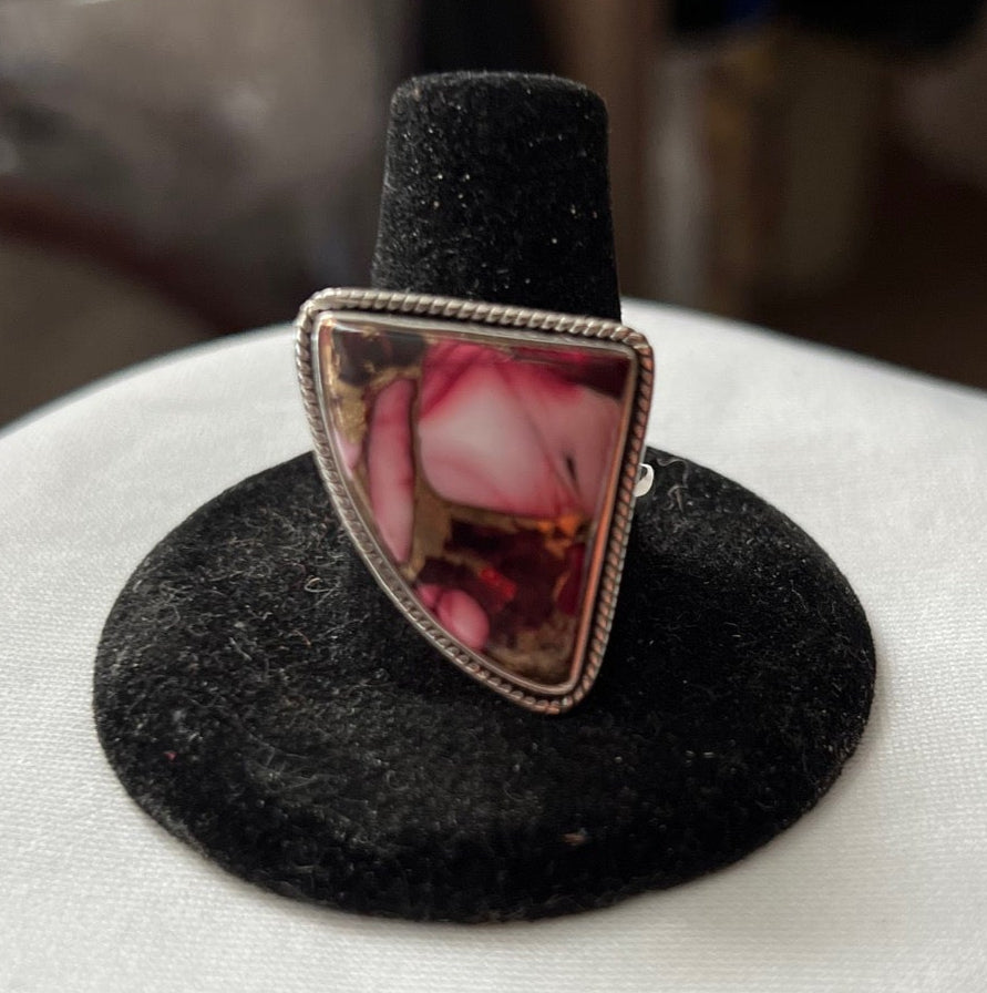 Genuine Rose Dalia Sterling Silver Ring - Multi Size 9 No. 606 CedarHill Country Market