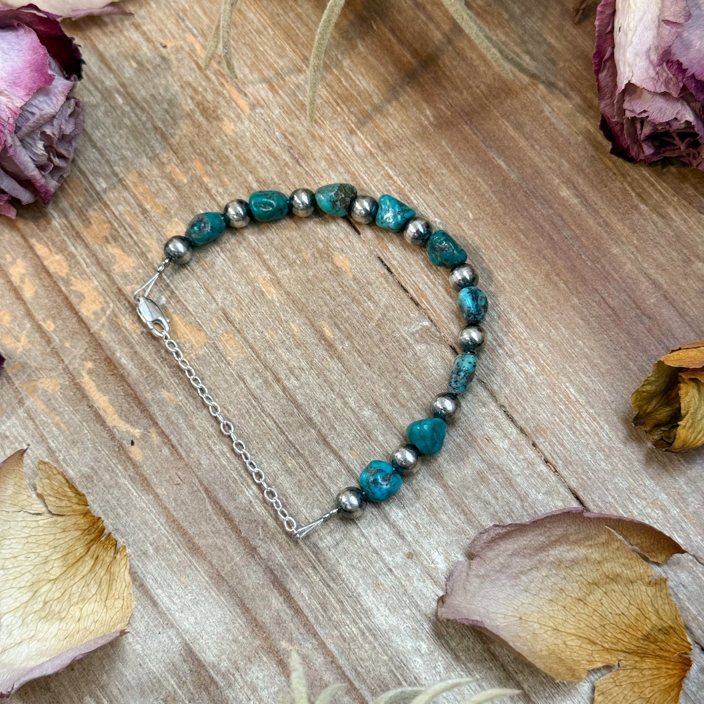 Sterling Silver & Blue Turquoise Nugget Bracelet – The Bijoux FAB Jewelry