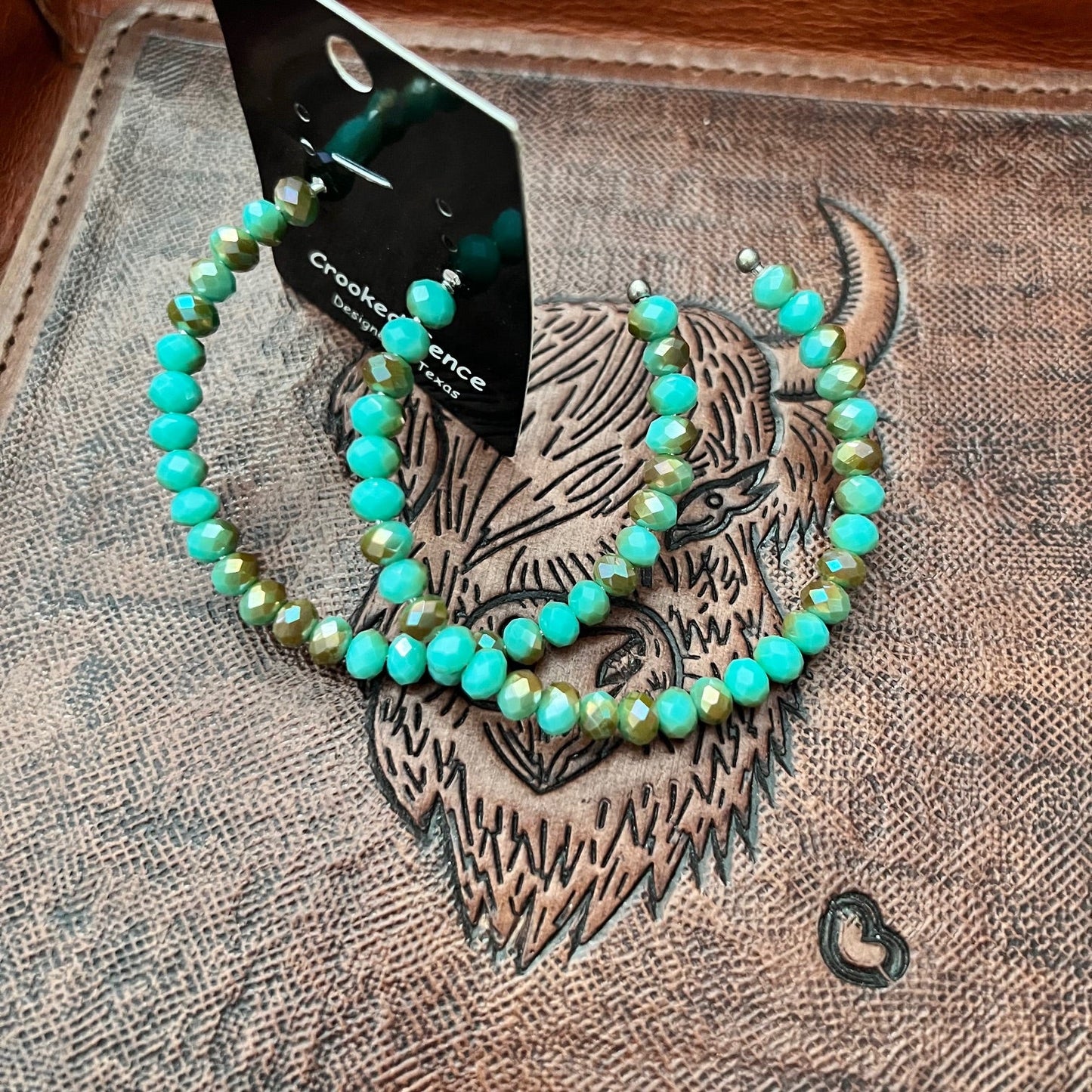 Fashion Turquoise Beaded Hoops 4 inch Cedar Hill Country Market