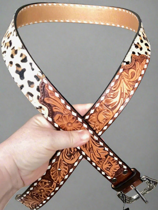 American Darling Leopard Women's Western Belt-XLarge Cedar Hill Country Market