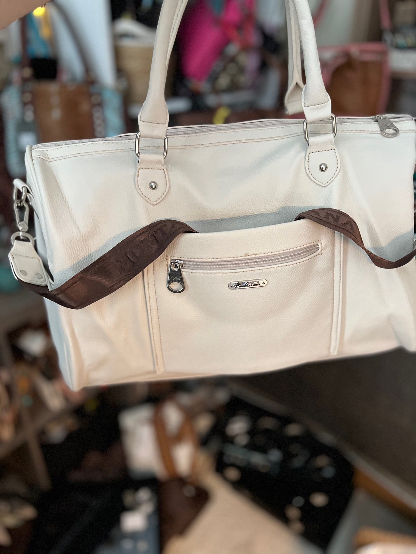 Montana West Collection Weekender with Crossbody Strap 800 Cedar Hill Country Market