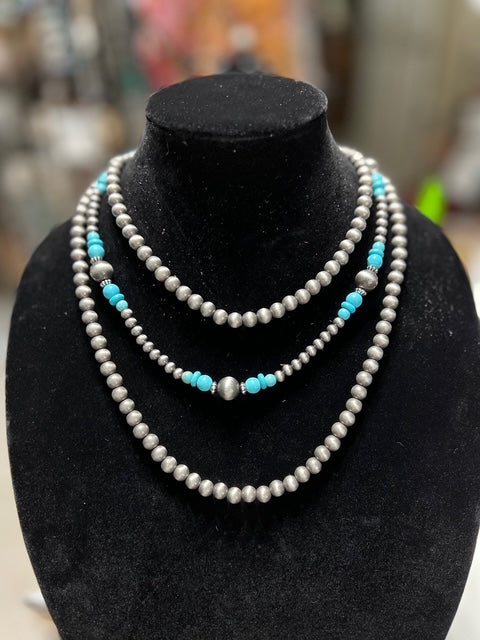 Fashion Navajo Inspired Three Strand Necklace Cedar Hill Country Market
