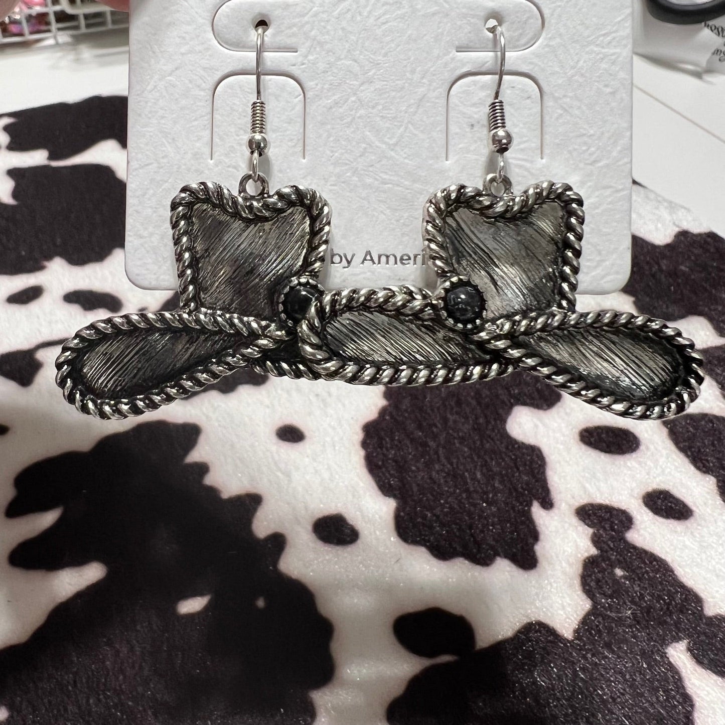 Cowboy Hat Earrings Cedar Hill Country Market