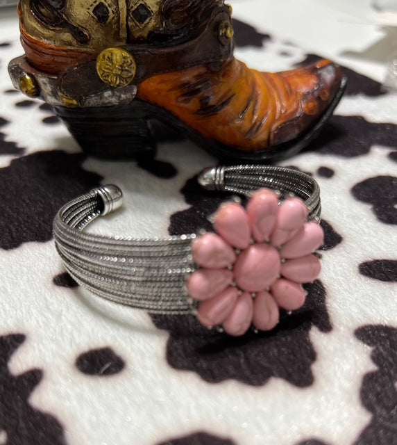 Pink Concho Bracelet Cuff Cedar Hill Country Market