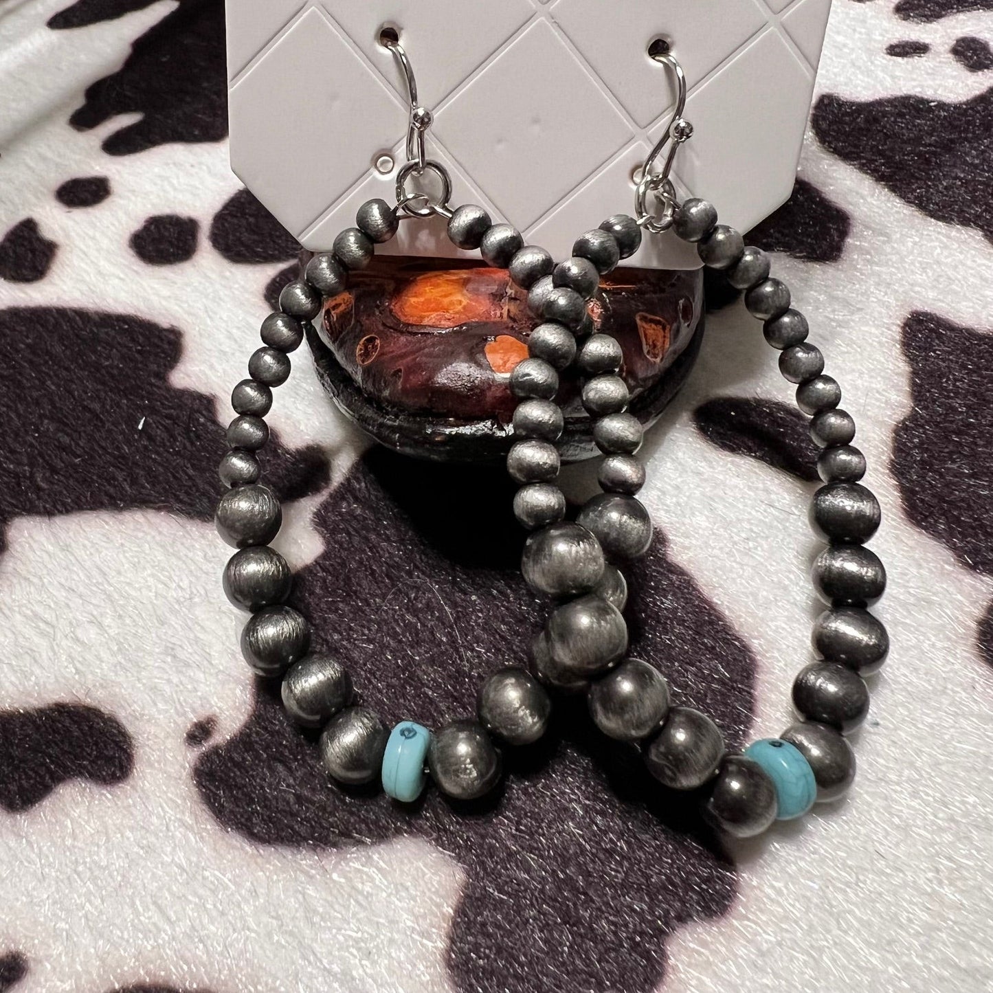 Navajo Inspired Hoop Earrings Cedar Hill Country Market