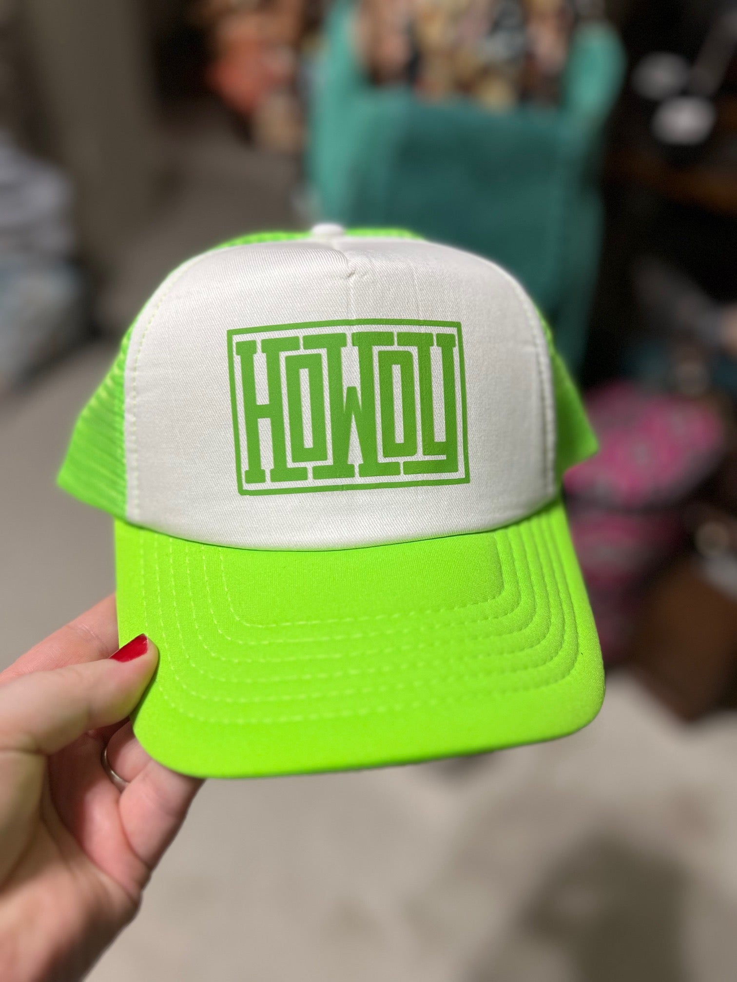 Neon Trucker Howdy Hat Cedar Hill Country Market