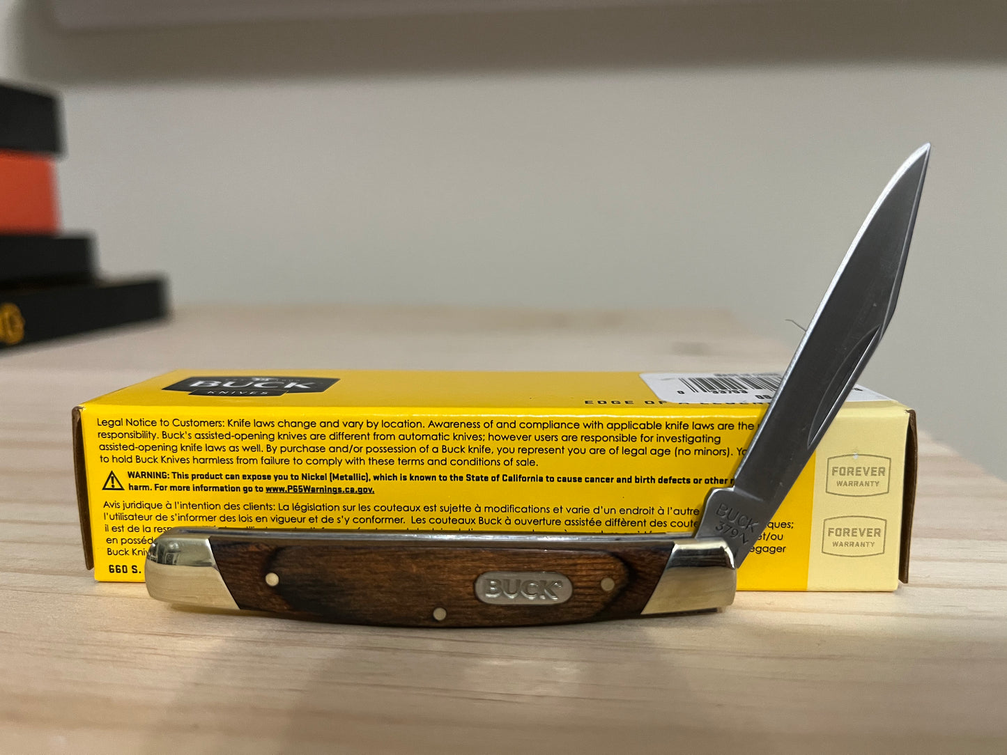 Buck "Solo" Wood Handles Pocket Knife 6005 CedarHill Country Market