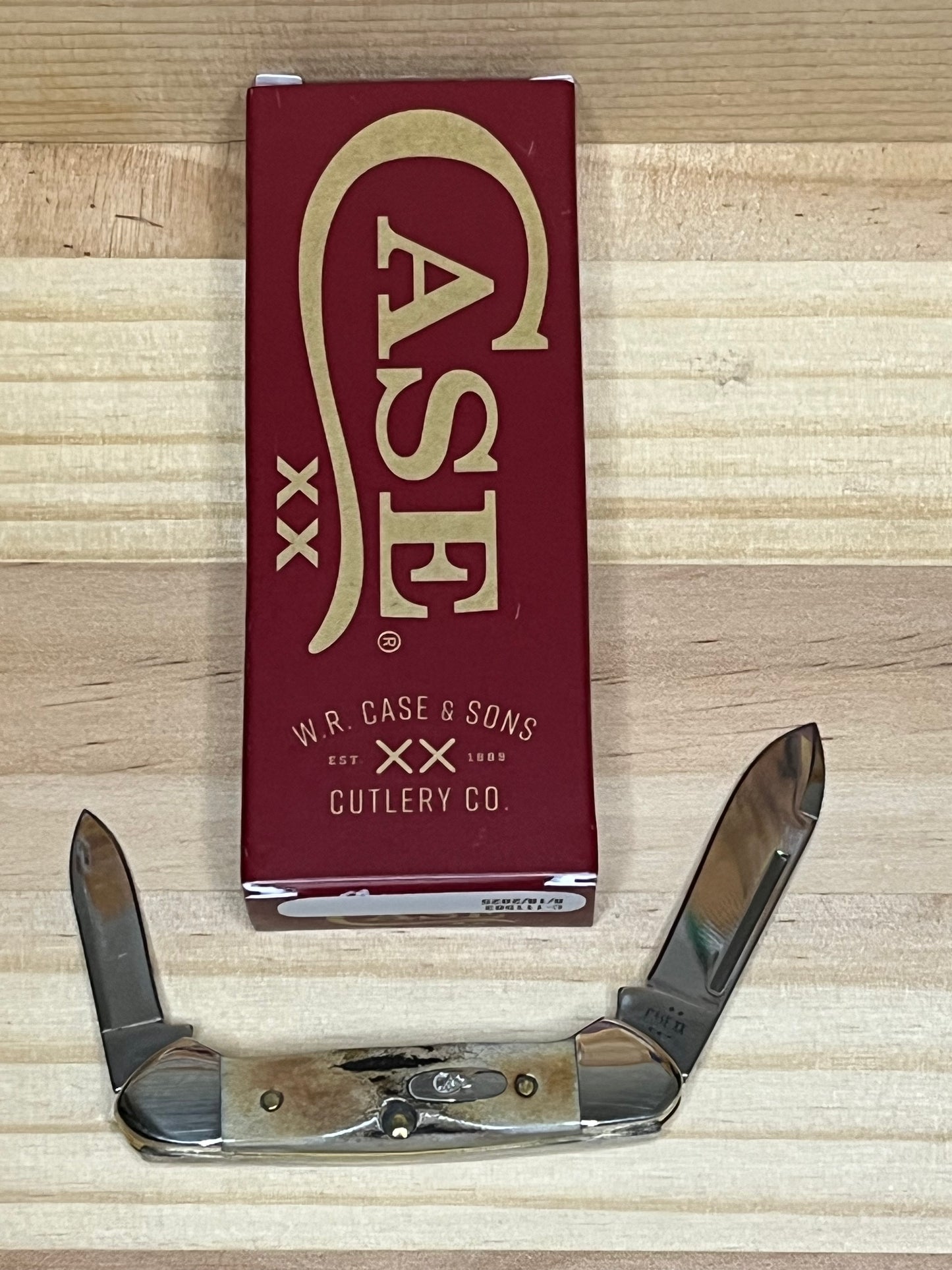 Case Genuine Stag Baby Butterbean Pocket Knife (CA05537) 7047 CedarHill Country Market