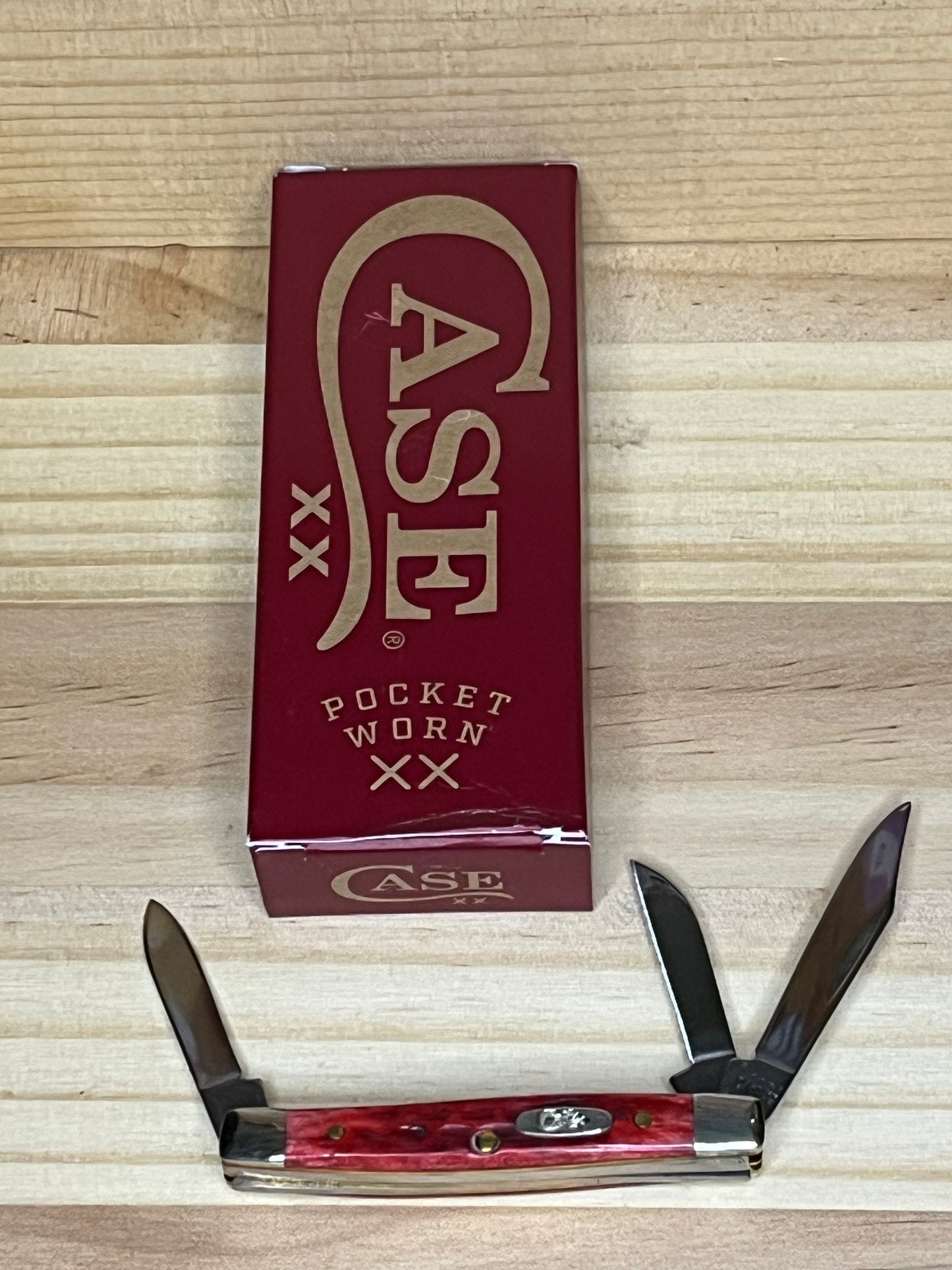 Case Pocket Worn Old Red Bone Corn Cob Jig Small Stockman Pocket Knife (CA10305) 7249 CedarHill Country Market