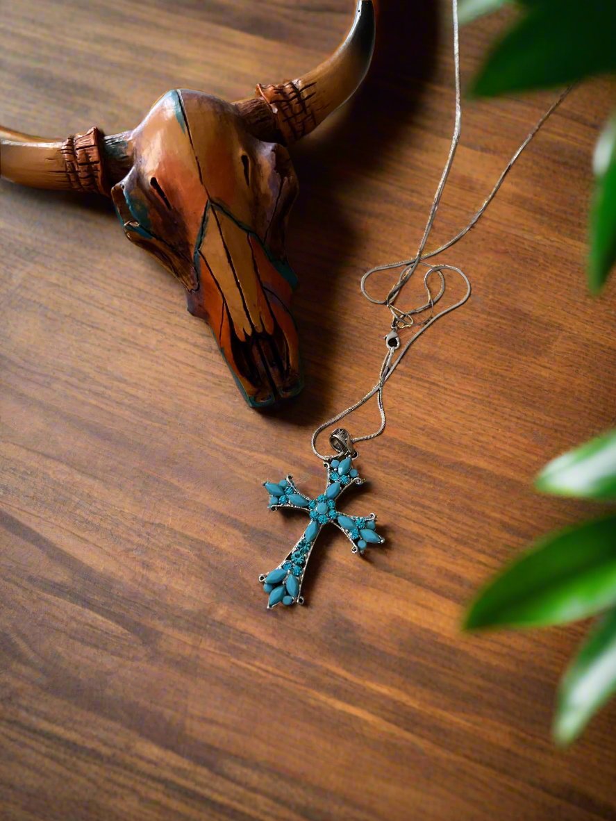 Cross Necklace 18" inch - Multi CedarHill Country Market