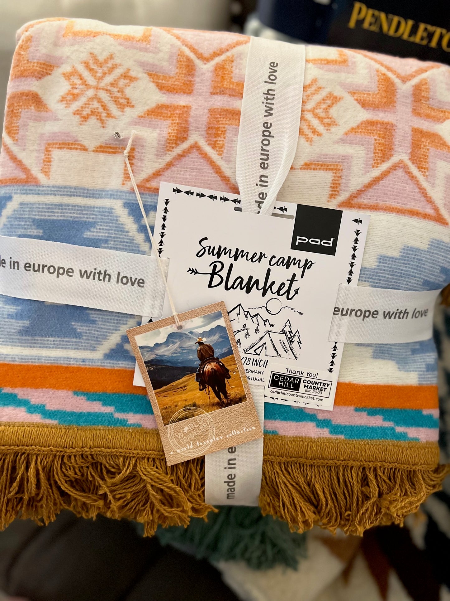 Western Aztec Throws/Blanket - Multi Cedar Hill Country Market