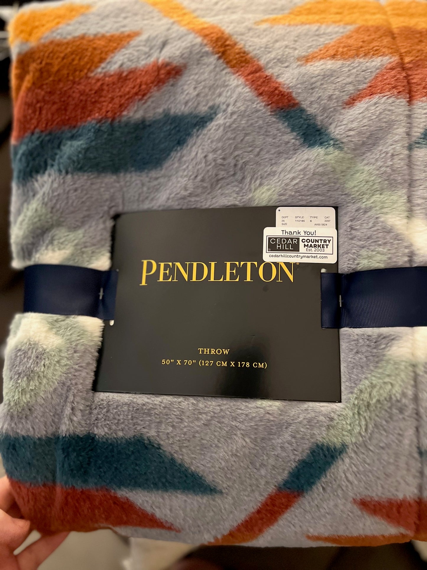Western Aztec - Pendleton Blankets 50" X 70" Sherpa Blankets CedarHill Country Market