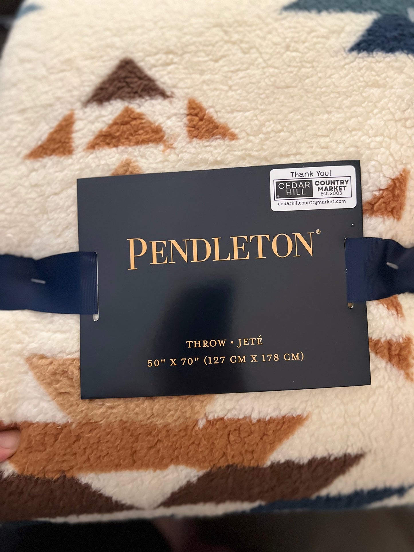 Western Aztec - Pendleton Blankets 50" X 70" Sherpa Blankets CedarHill Country Market
